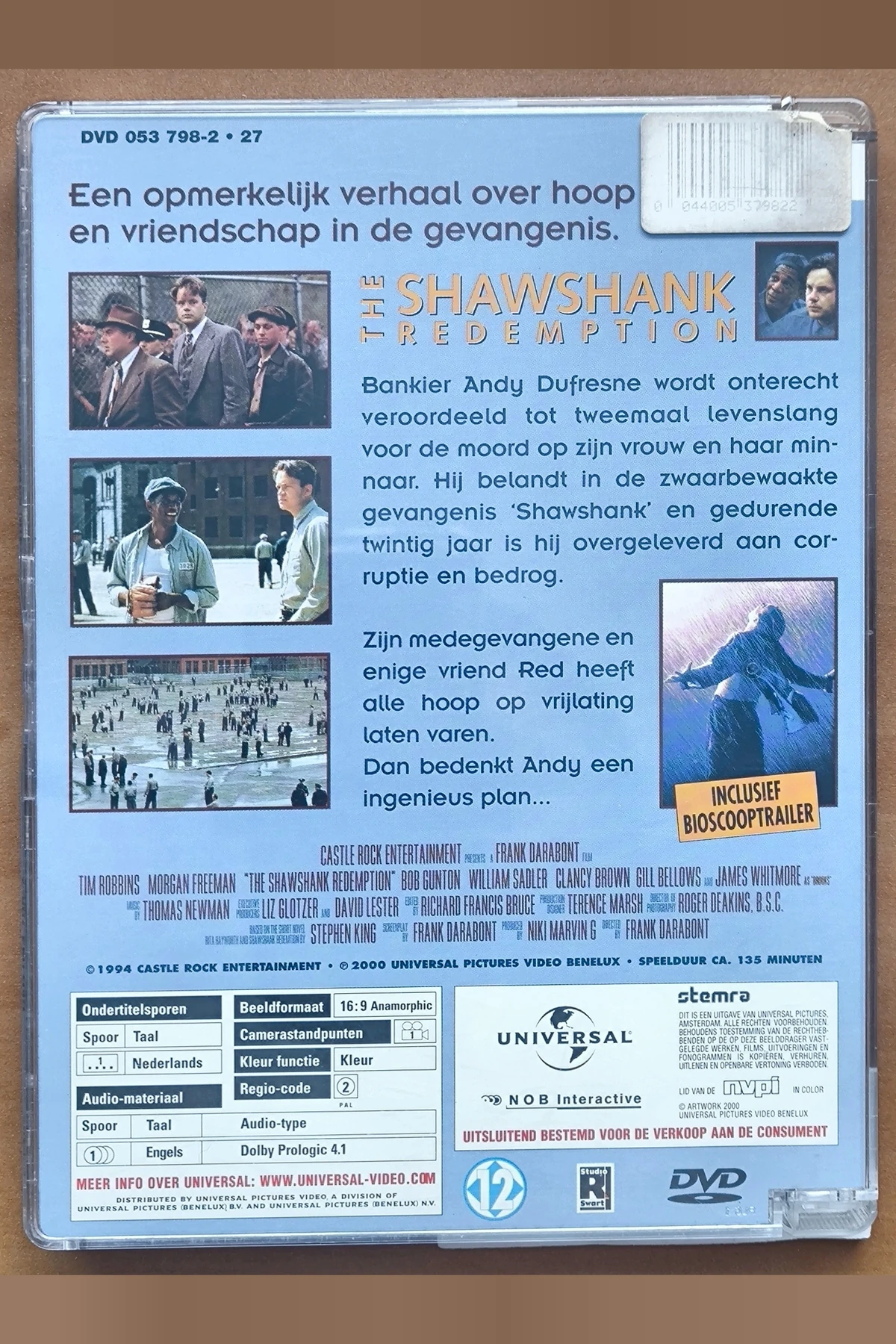 The Shawshank Redemption - Achterkant