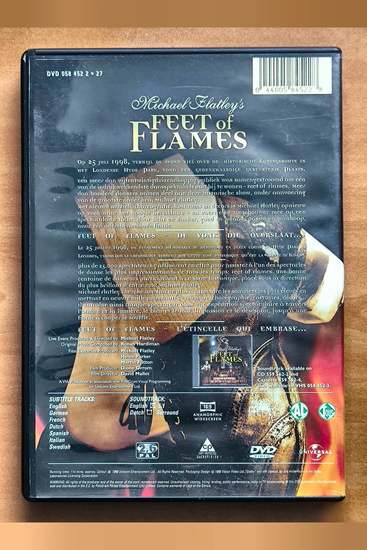 Feet of Flames - Achterkant