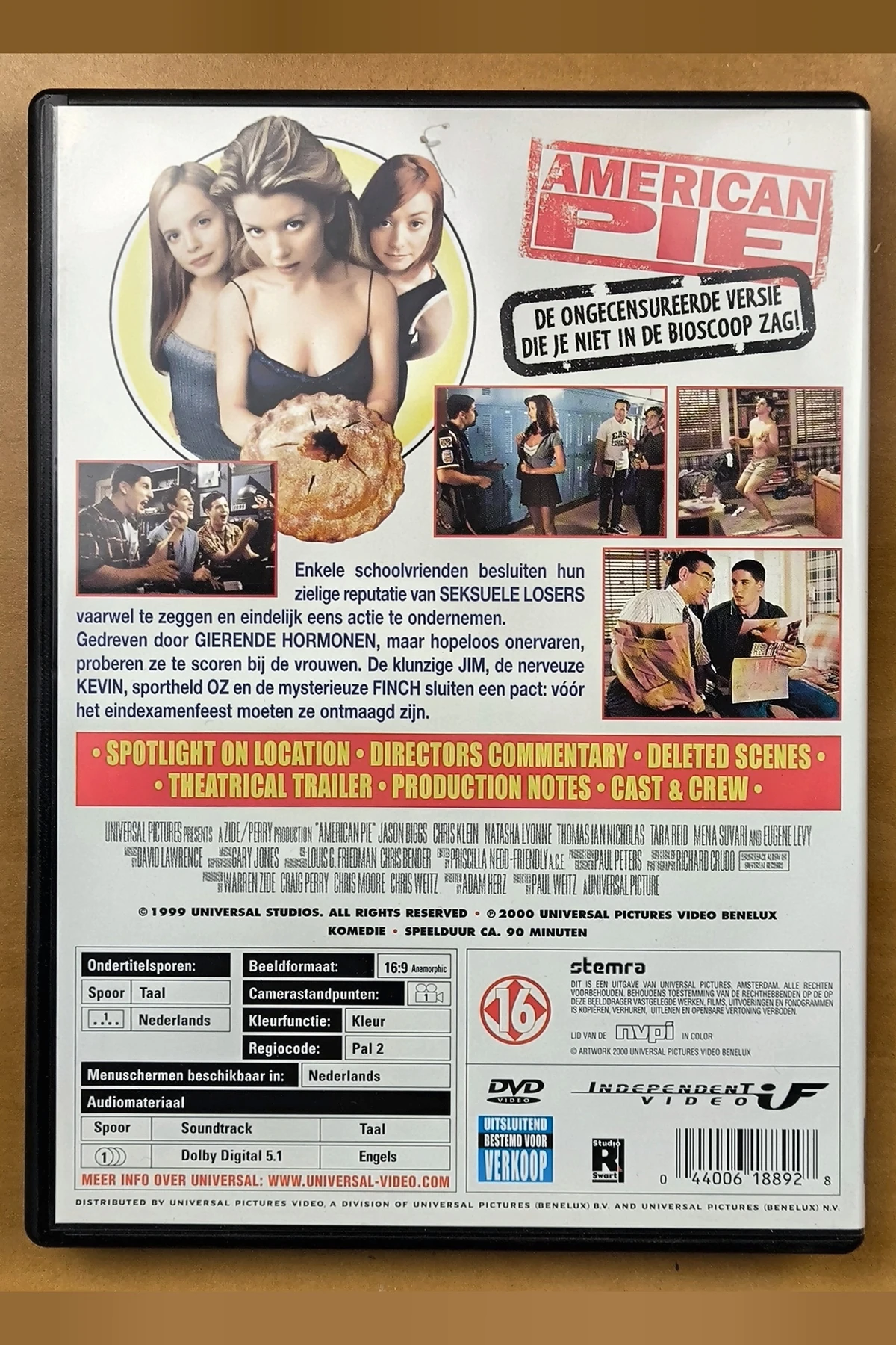 American Pie - Achterkant