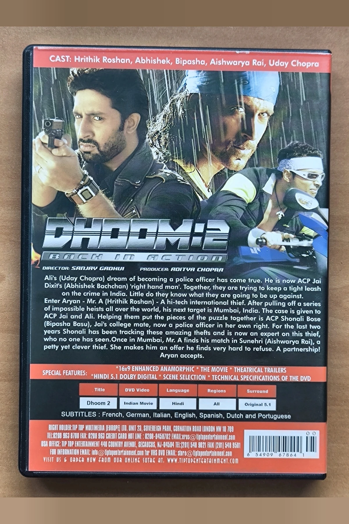 Kal Ho Naa Ho - Achterkant