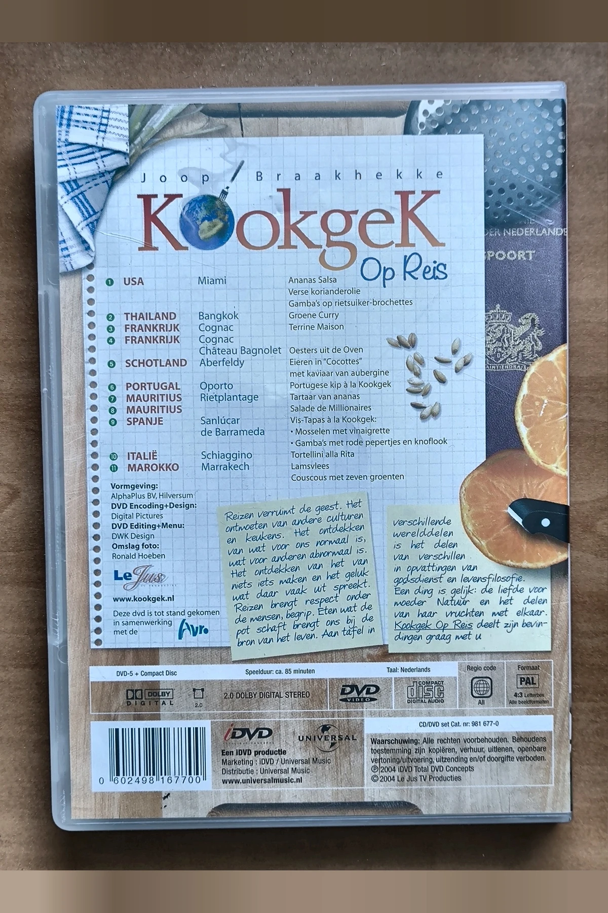 Kookgek Op Reis - Achterkant