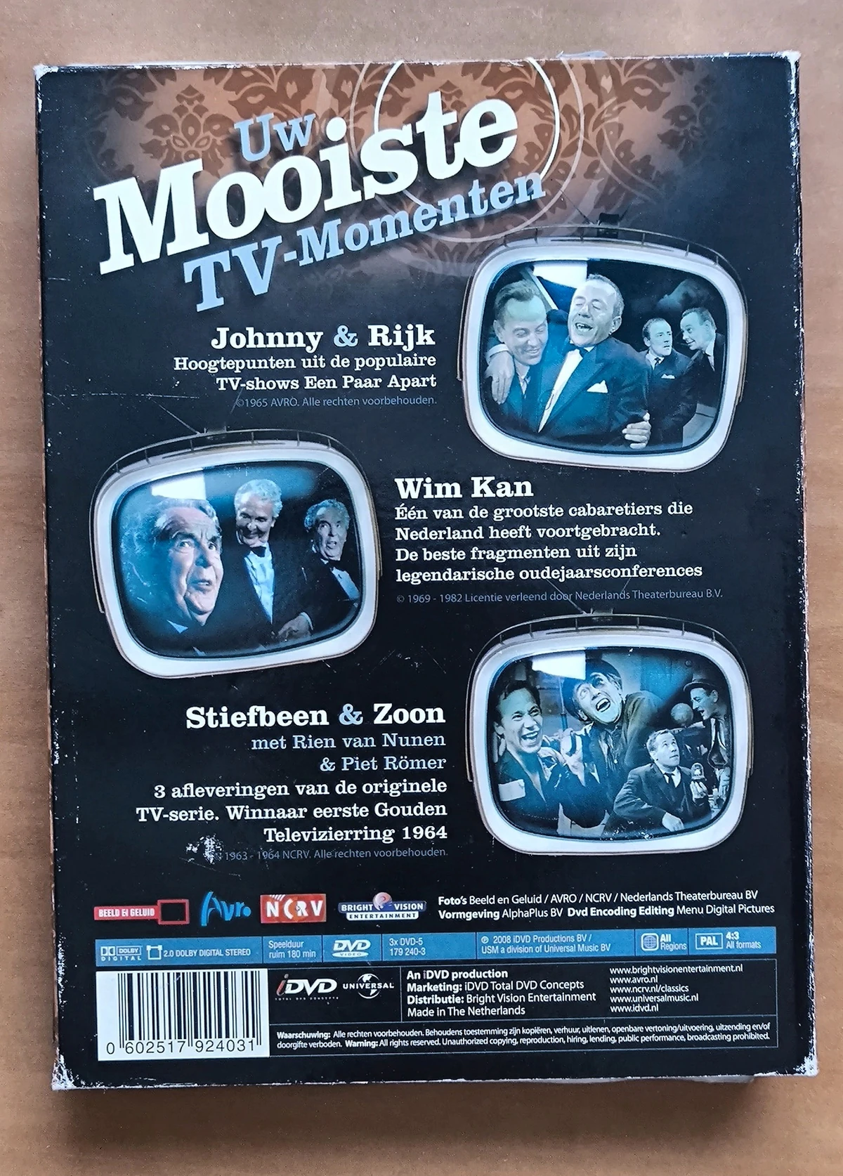 Uw Mooiste TV-Momenten Johnny & Rijk Wim Kan Stiefbeen & Zoon - Achterkant