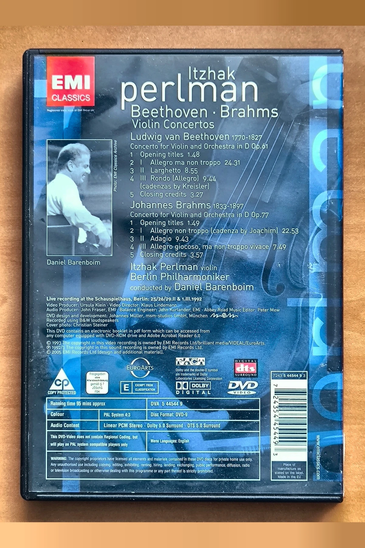 Daniel Barenboim: 50 Years On Stage - Achterkant