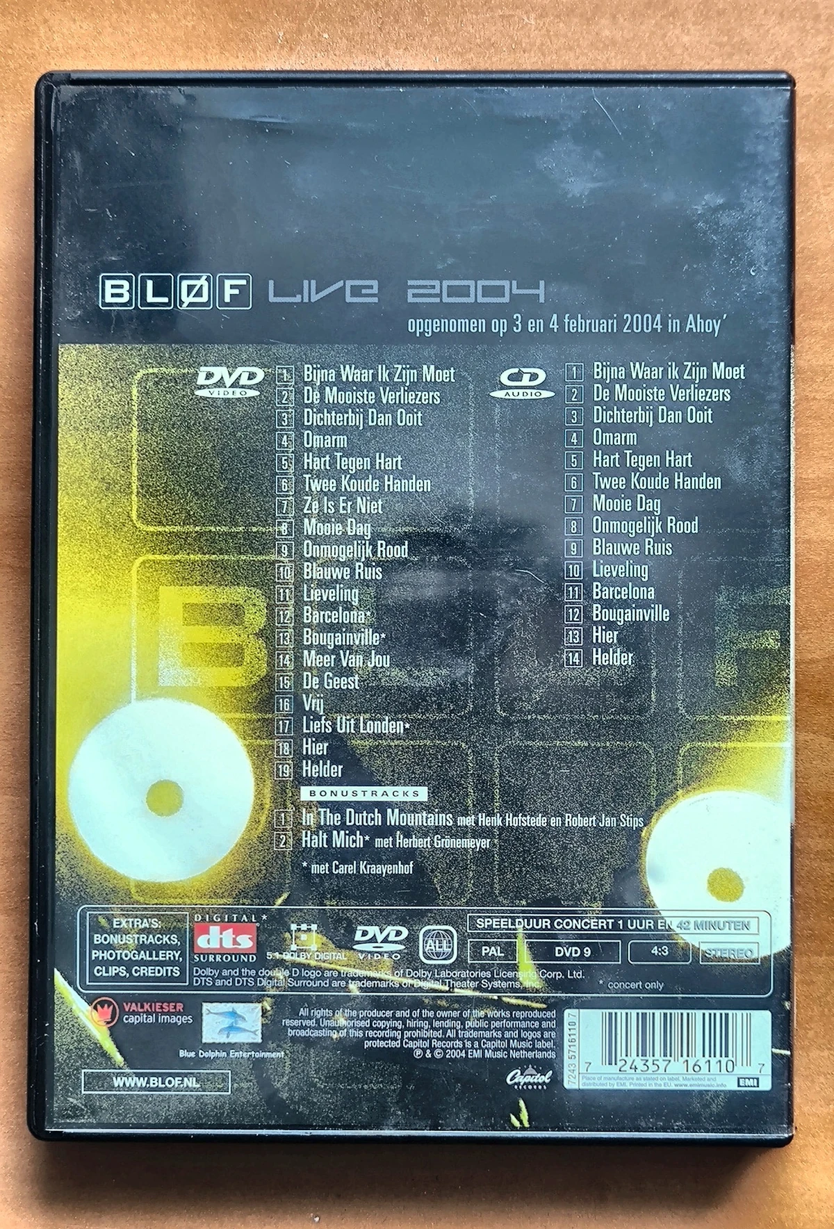 Bløf: Live 2004 - Achterkant