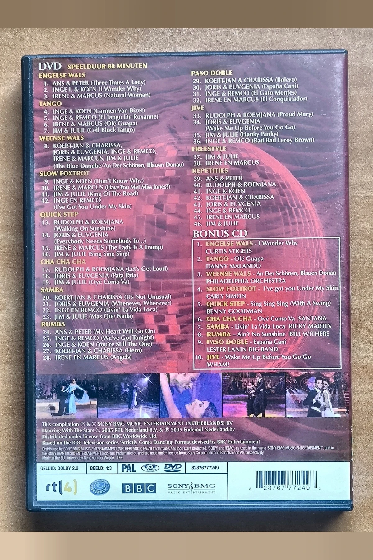 Dancing with the Stars - Achterkant
