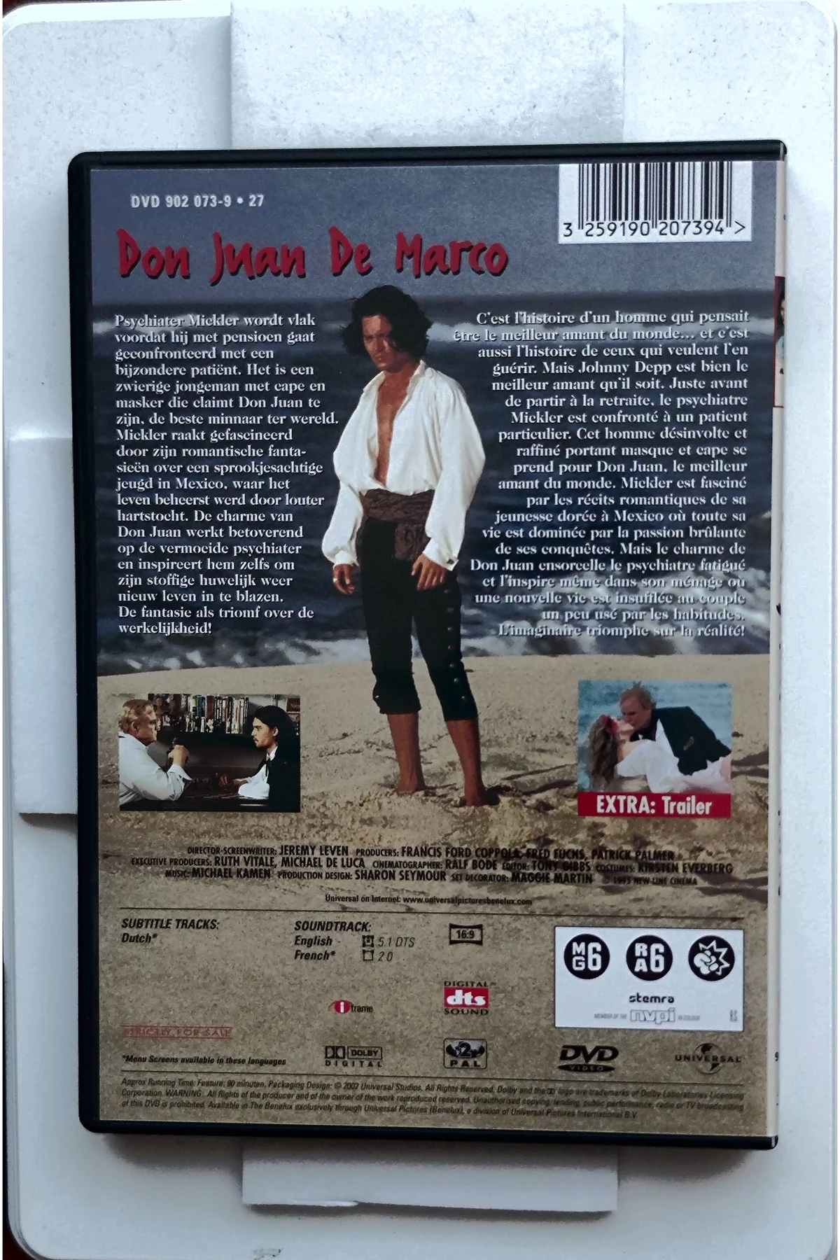 Don Juan DeMarco - Achterkant