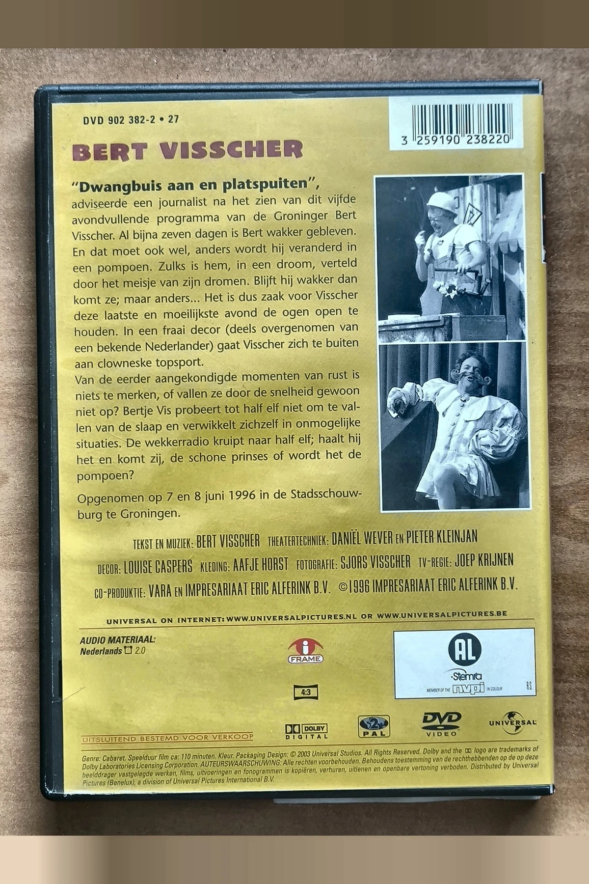 Bert Visscher: Fijne nuances - Achterkant