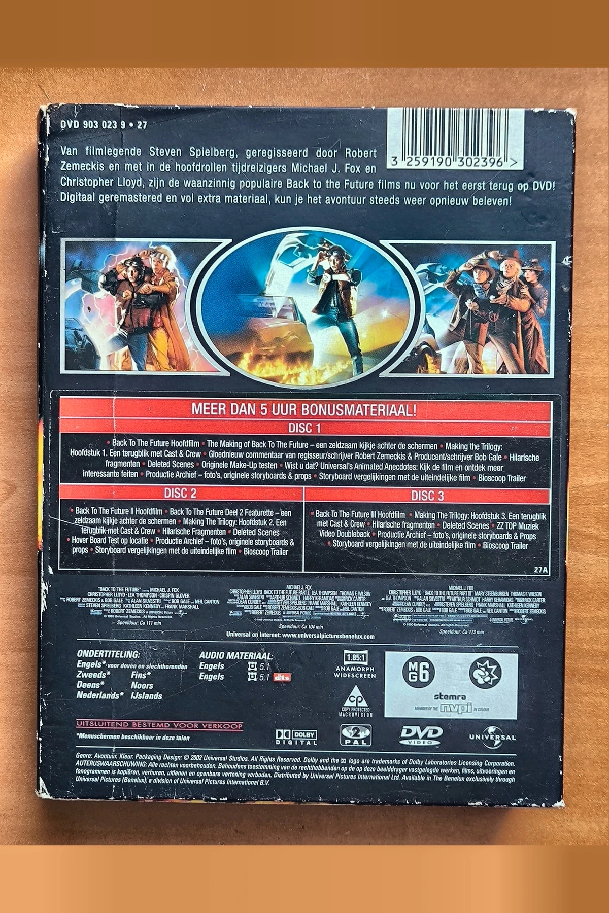 Back To The Future: The Complete Trilogy - Achterkant