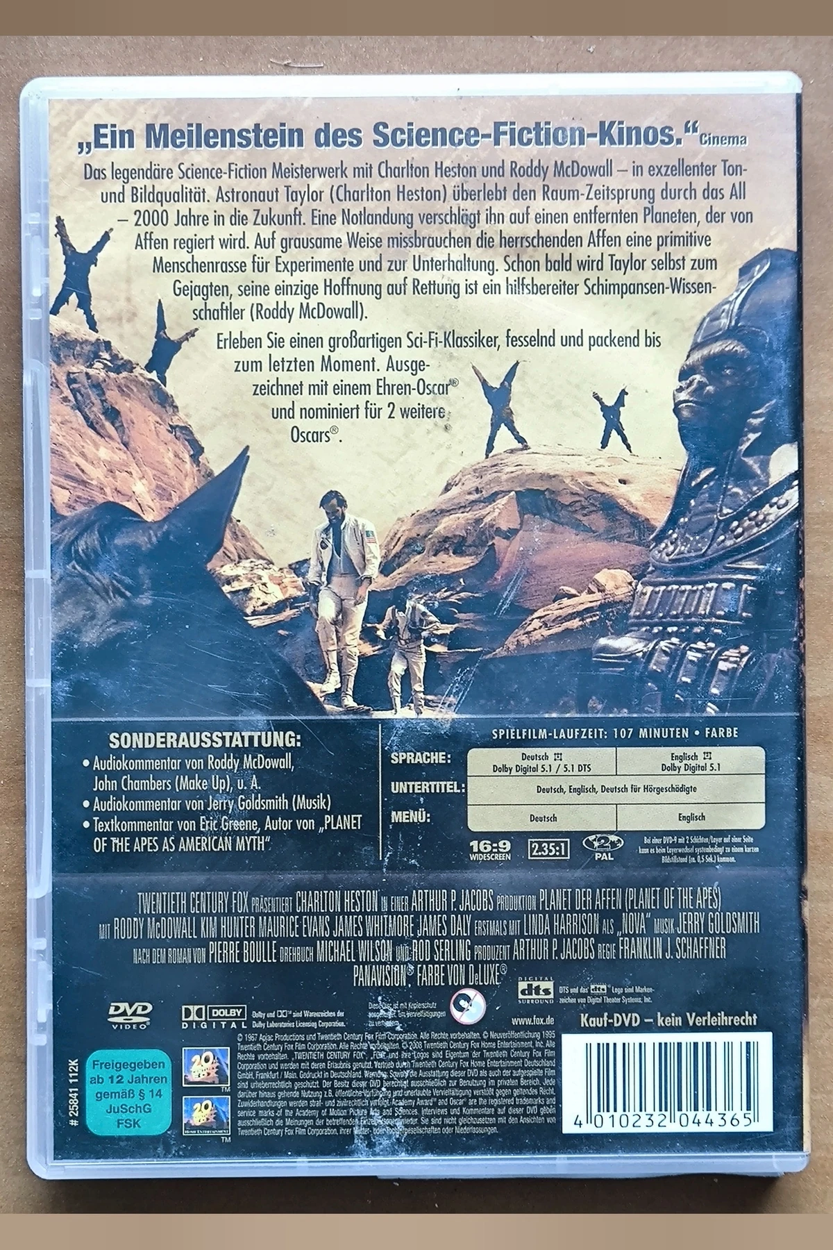 Planet of the Apes - Achterkant