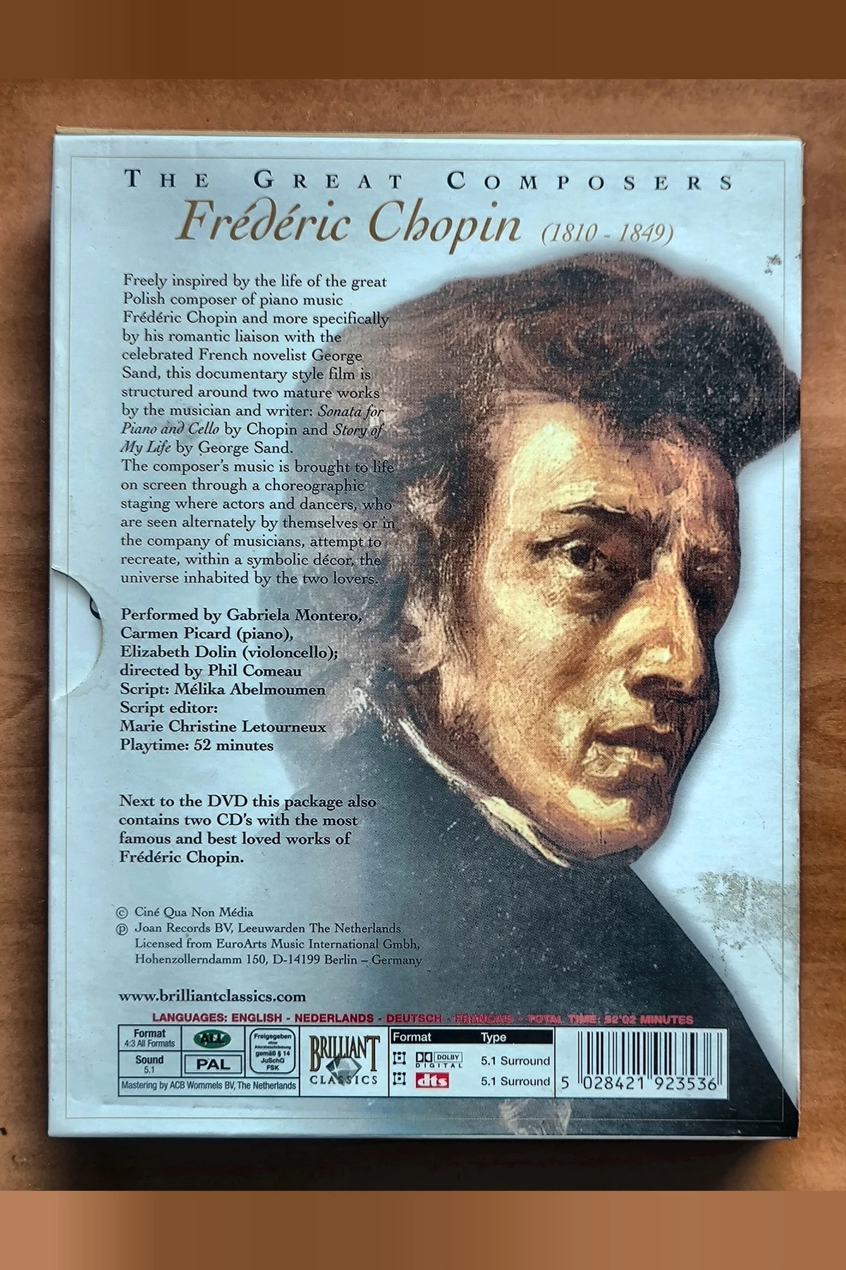 Great Composers: Frederic Chopin - Achterkant