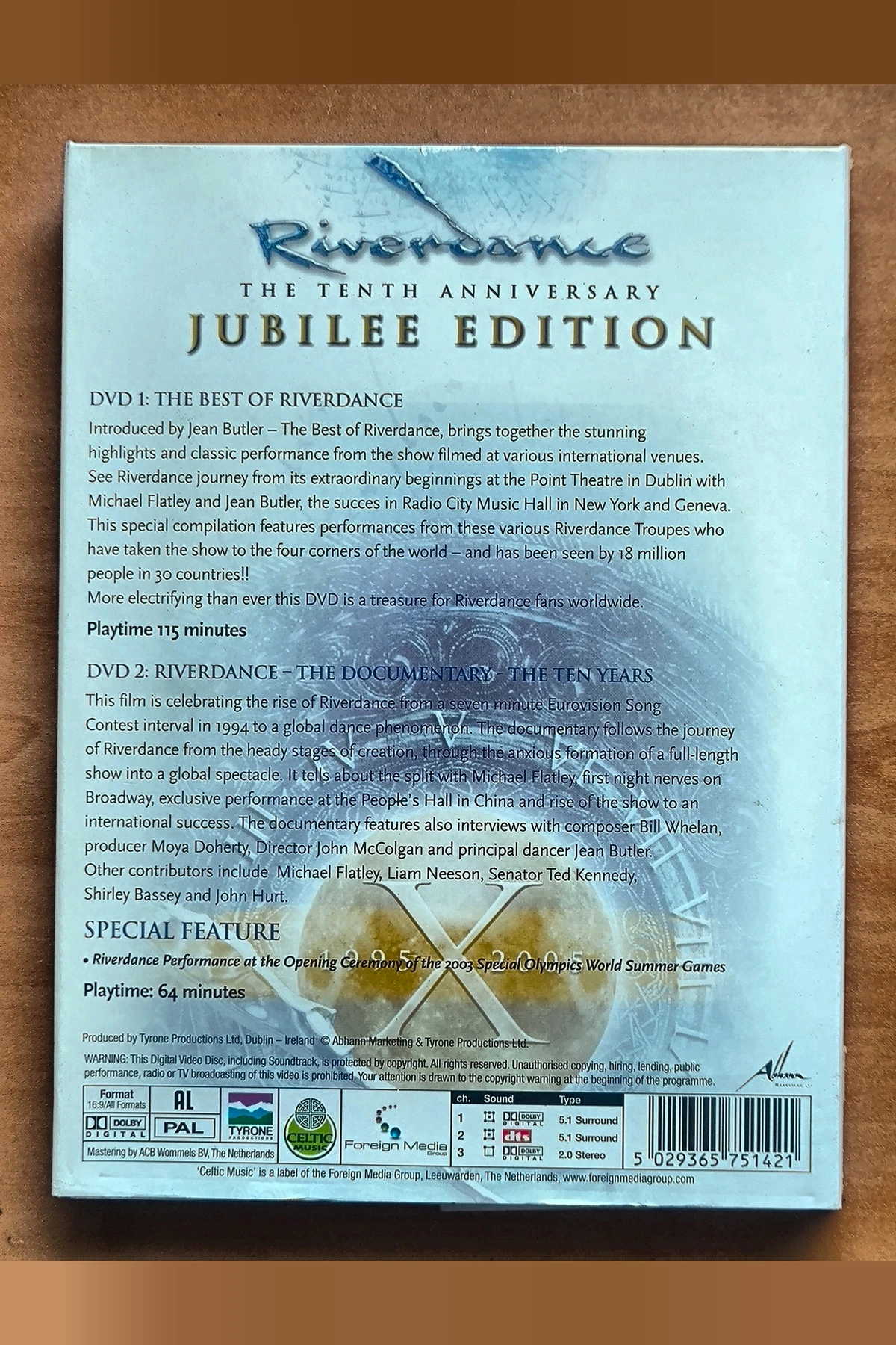 Riverdance: The 10th Anniversary Jubilee Edition - Achterkant