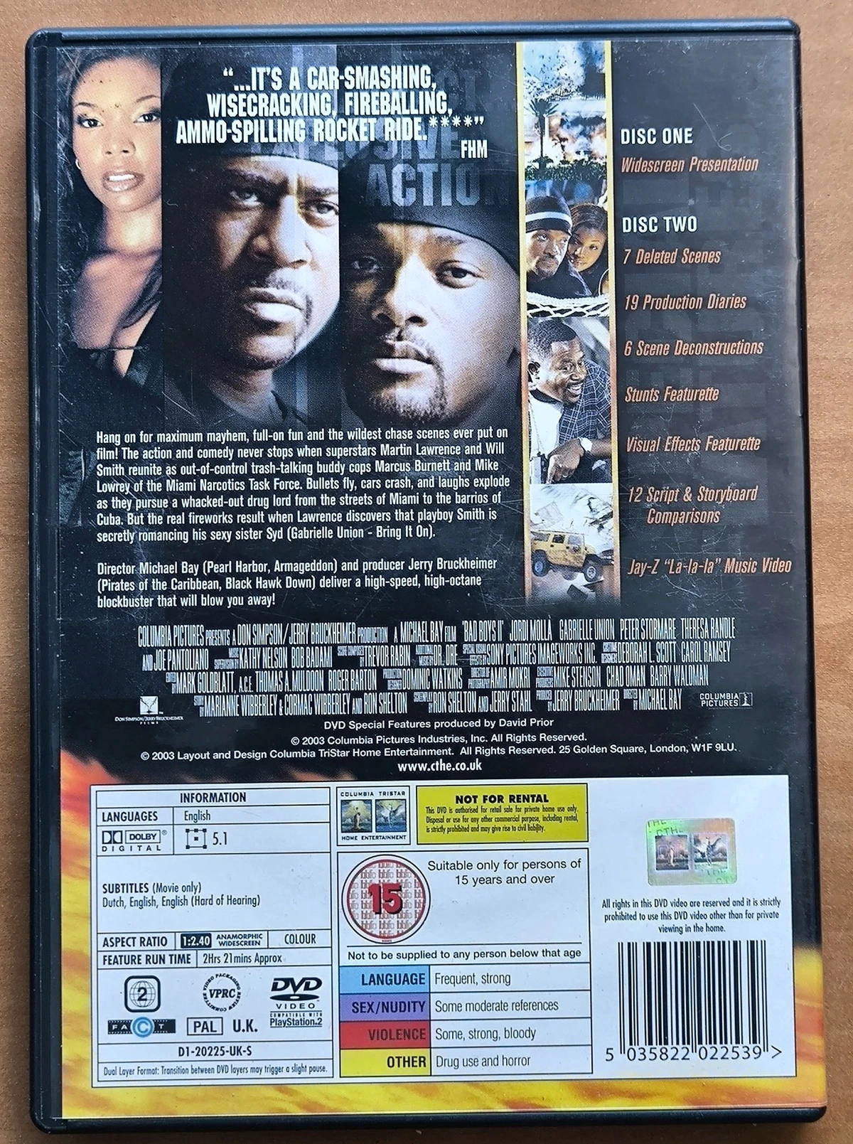 Bad Boys II - Achterkant