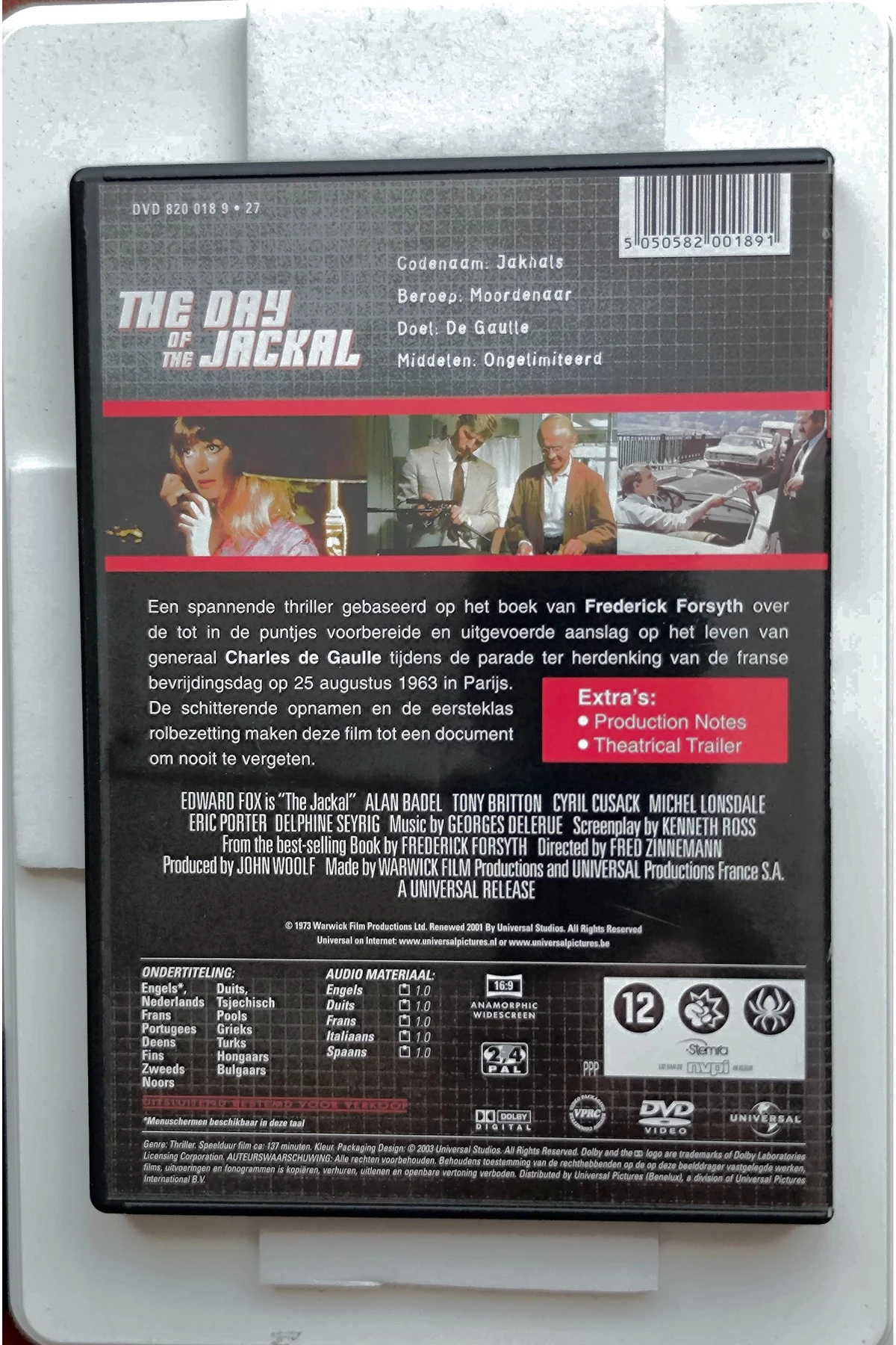 The Day of the Jackal - Achterkant