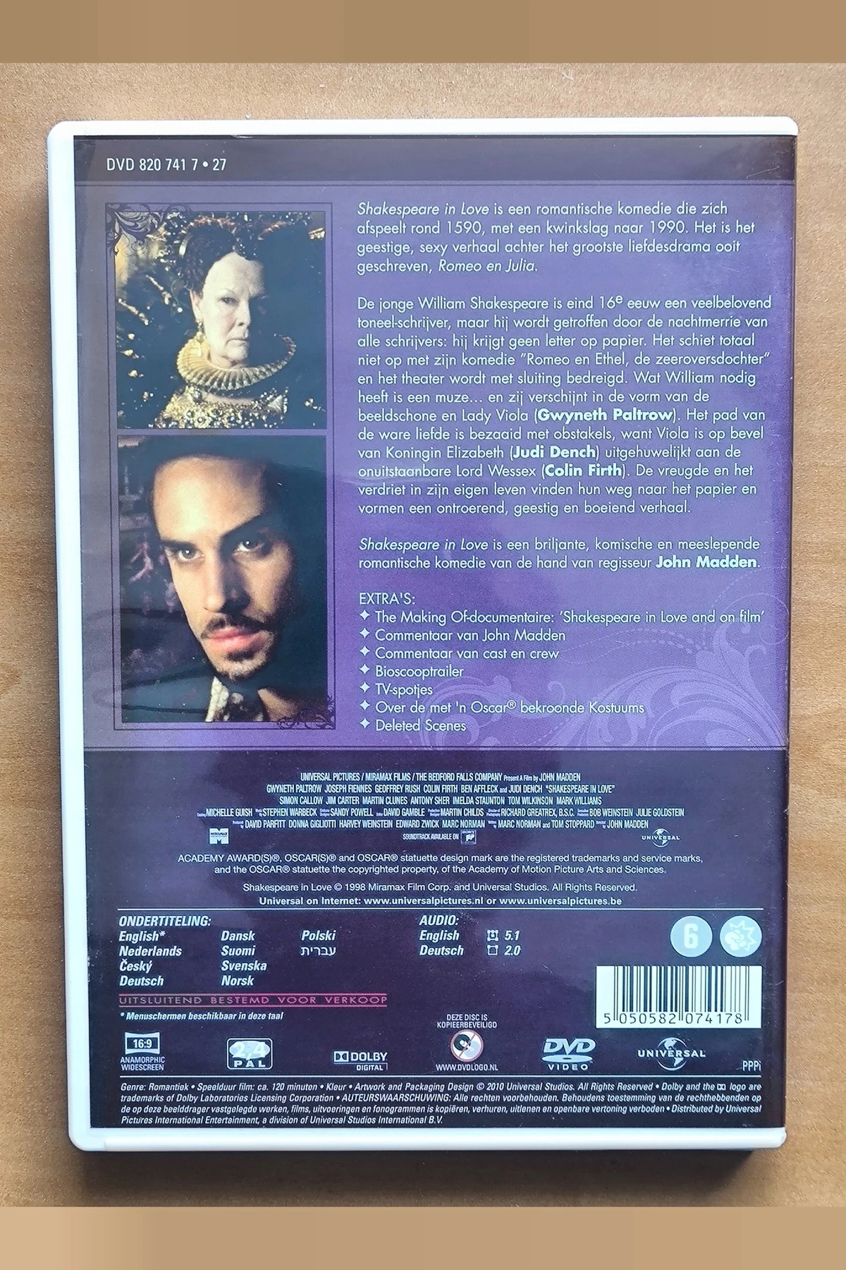Shakespeare in Love - Achterkant