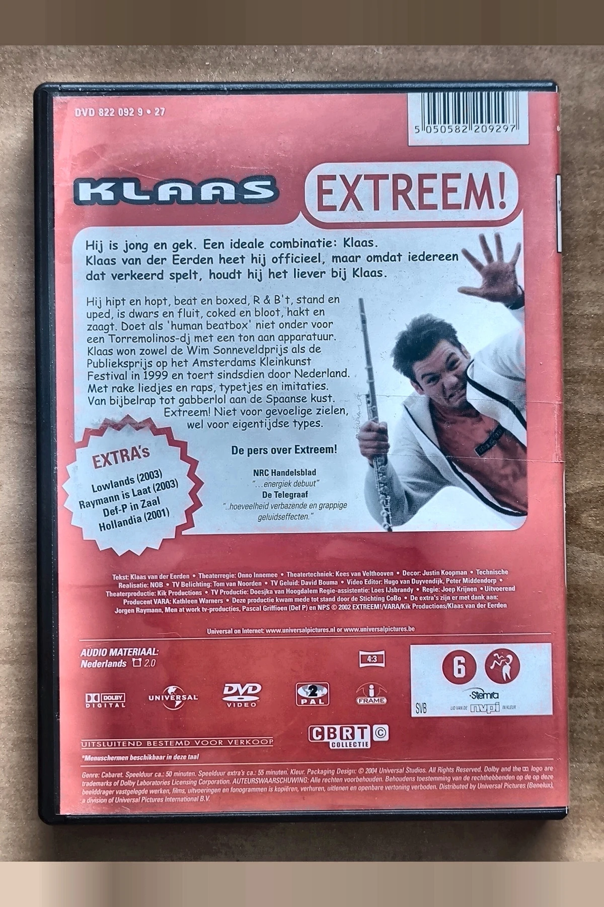 Klaas: Extreem! - Achterkant