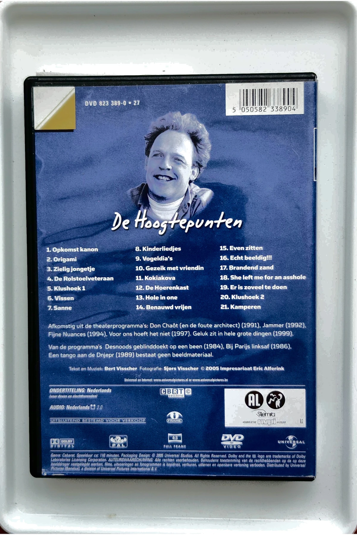 Bert Visscher: Goud van... - Achterkant