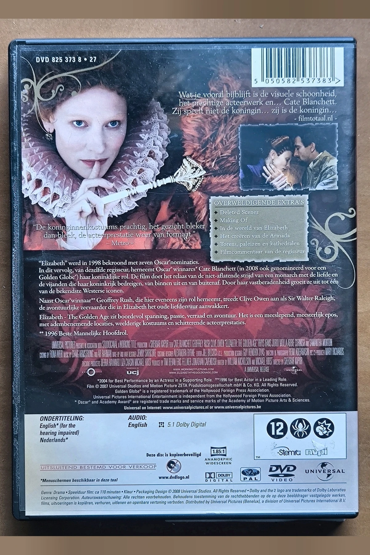 Elizabeth: The Golden Age - Achterkant