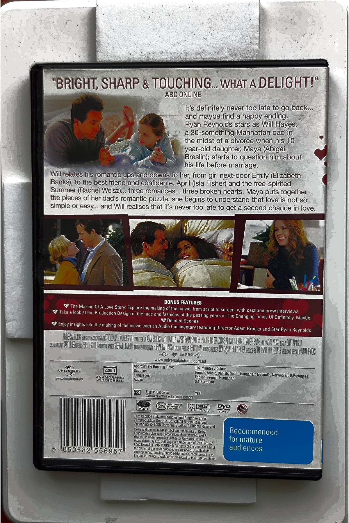Definitely, Maybe - Achterkant