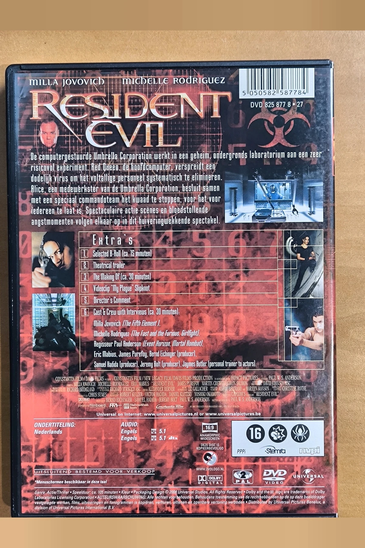 Resident Evil - Achterkant