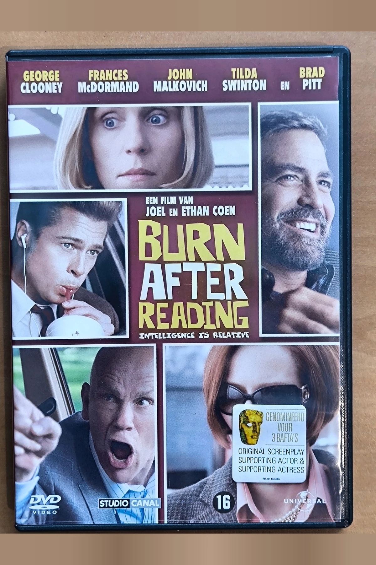Burn After Reading - Voorkant