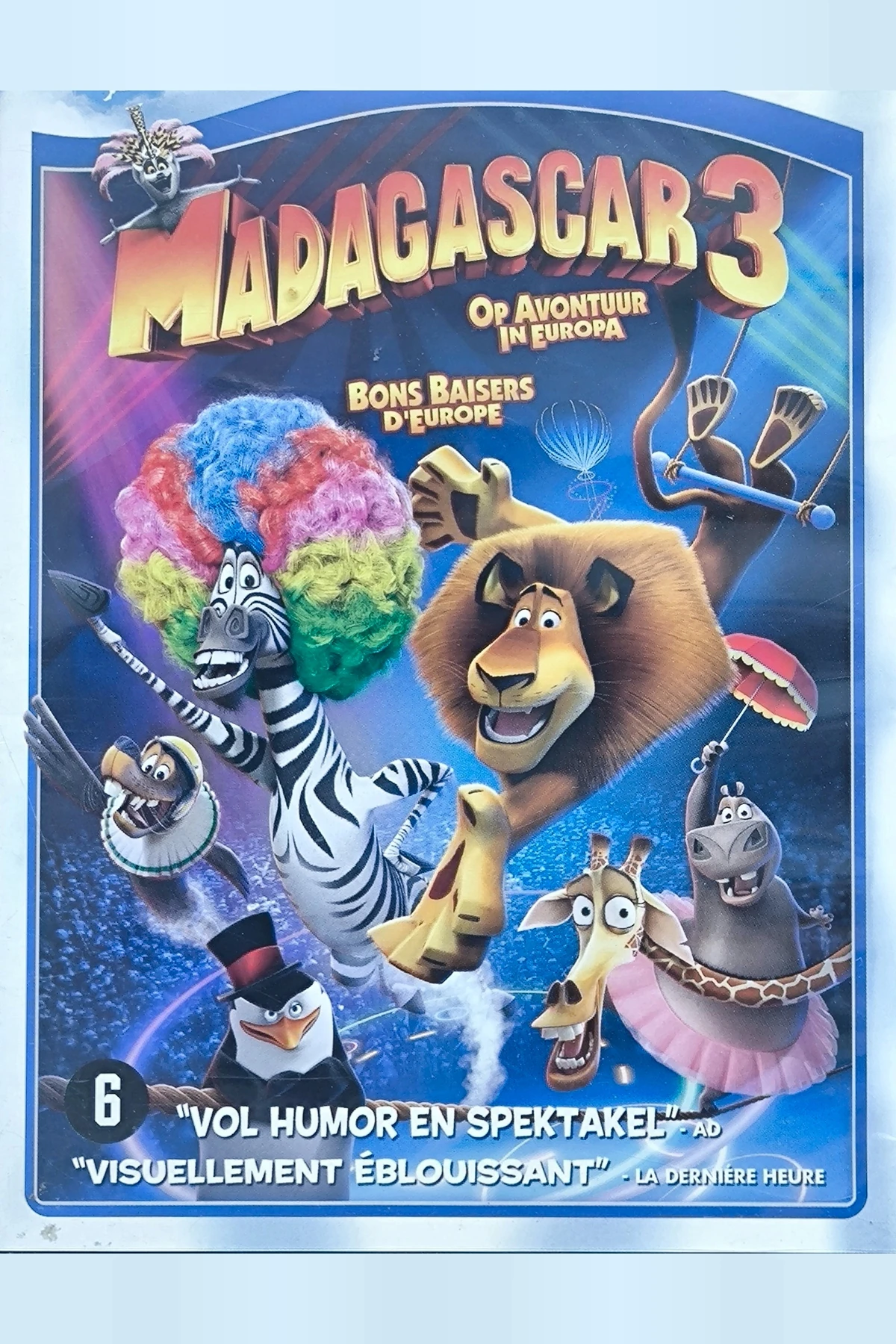 Madagascar 3: Europe's Most Wanted - Voorkant