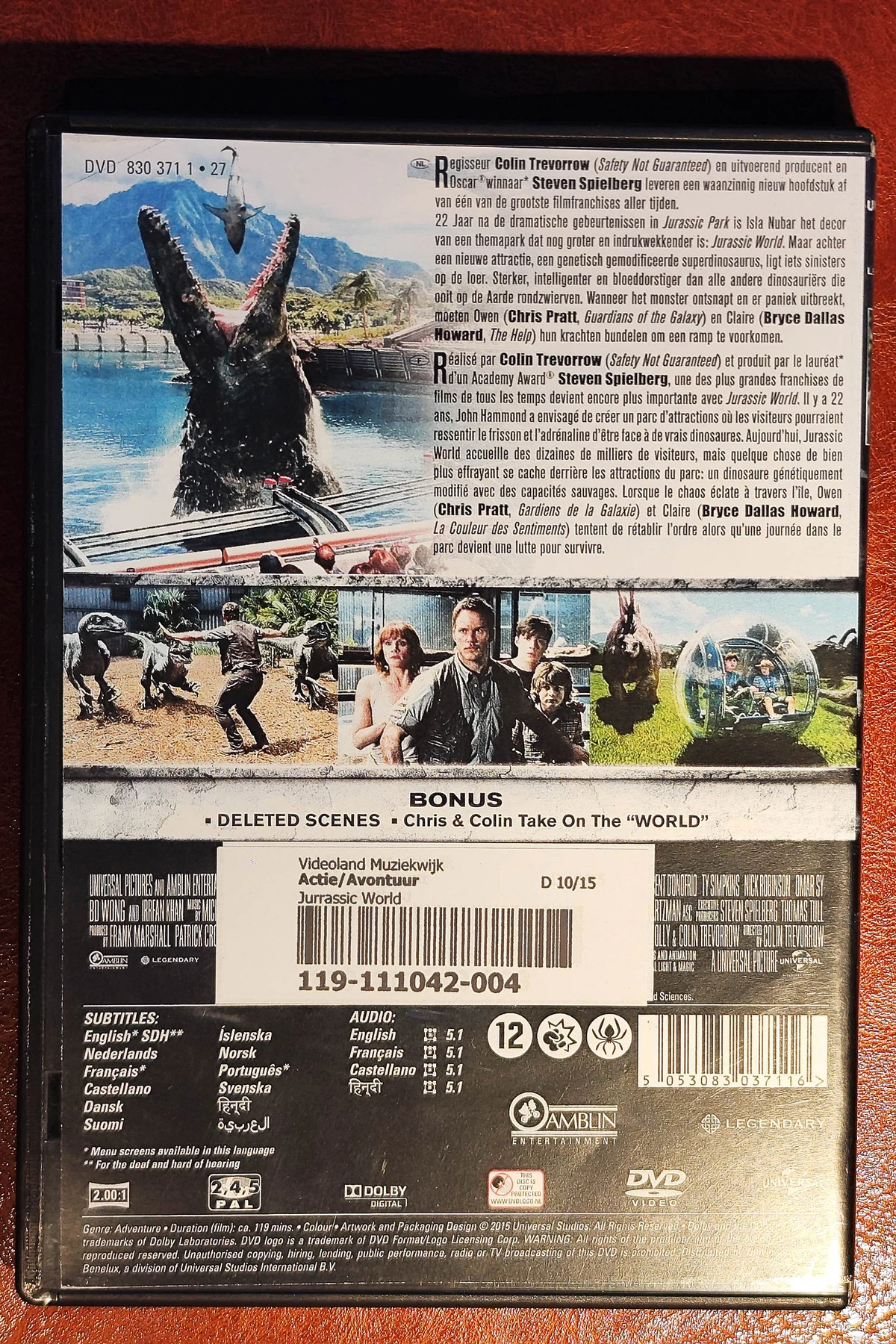 Jurassic World - Achterkant