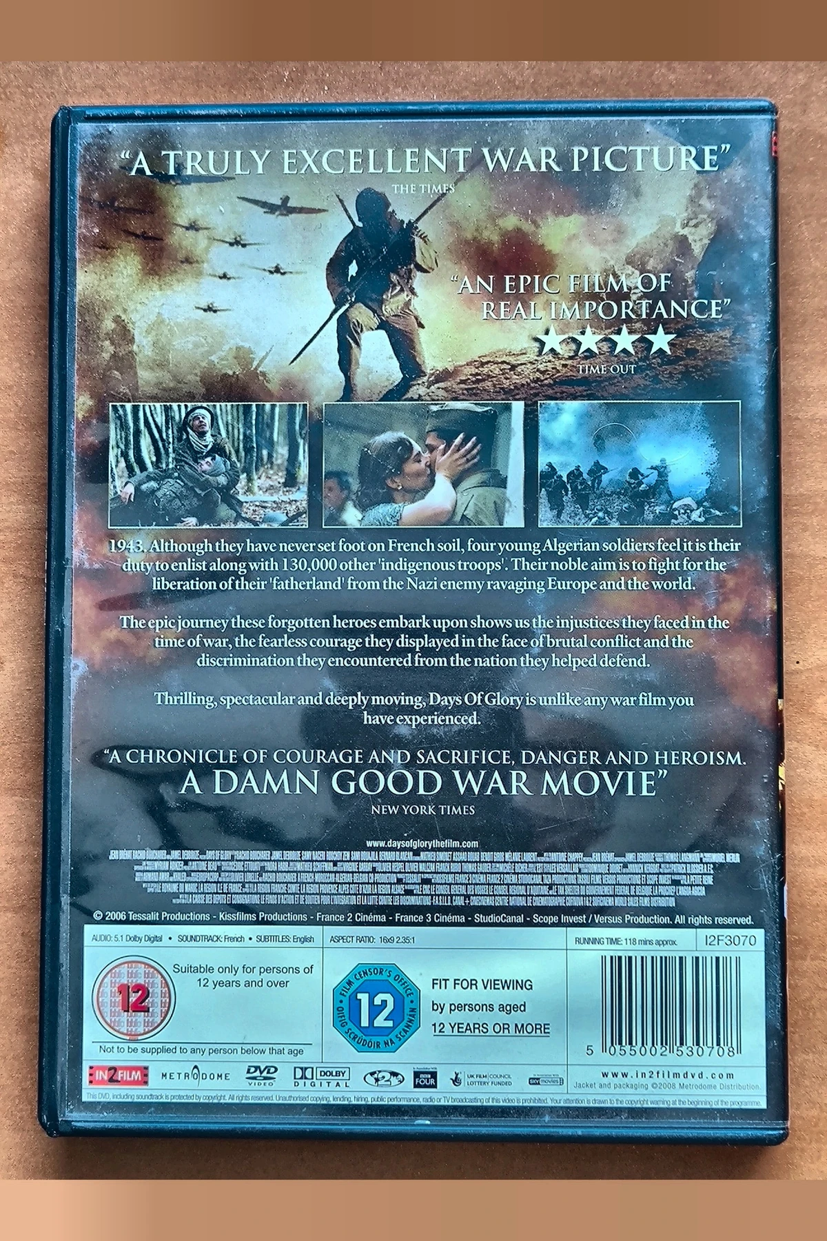 Days of Glory - Achterkant