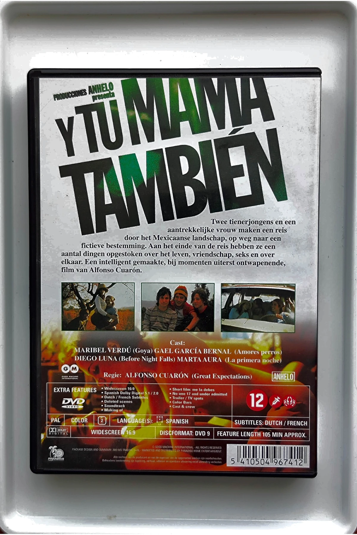 Y tu mamá también - Achterkant