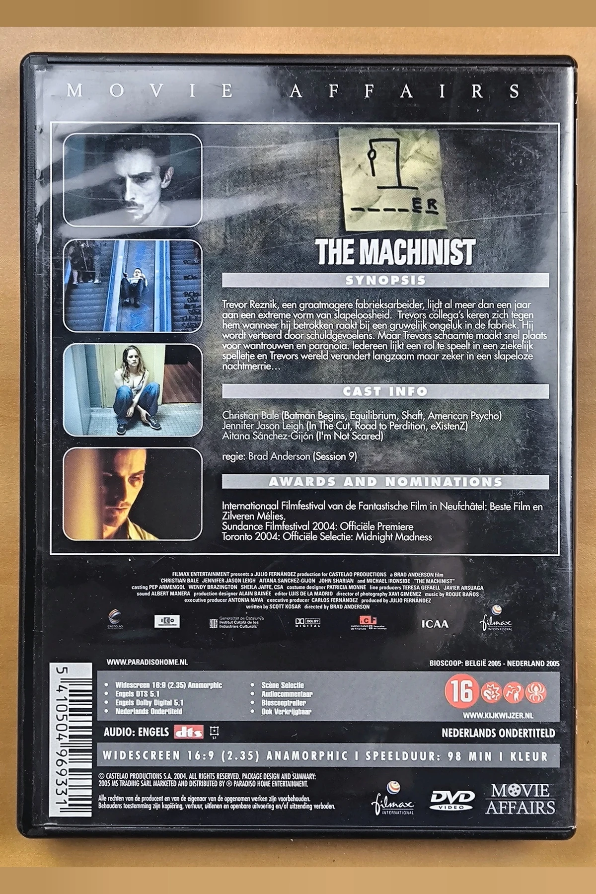 The Machinist - Achterkant