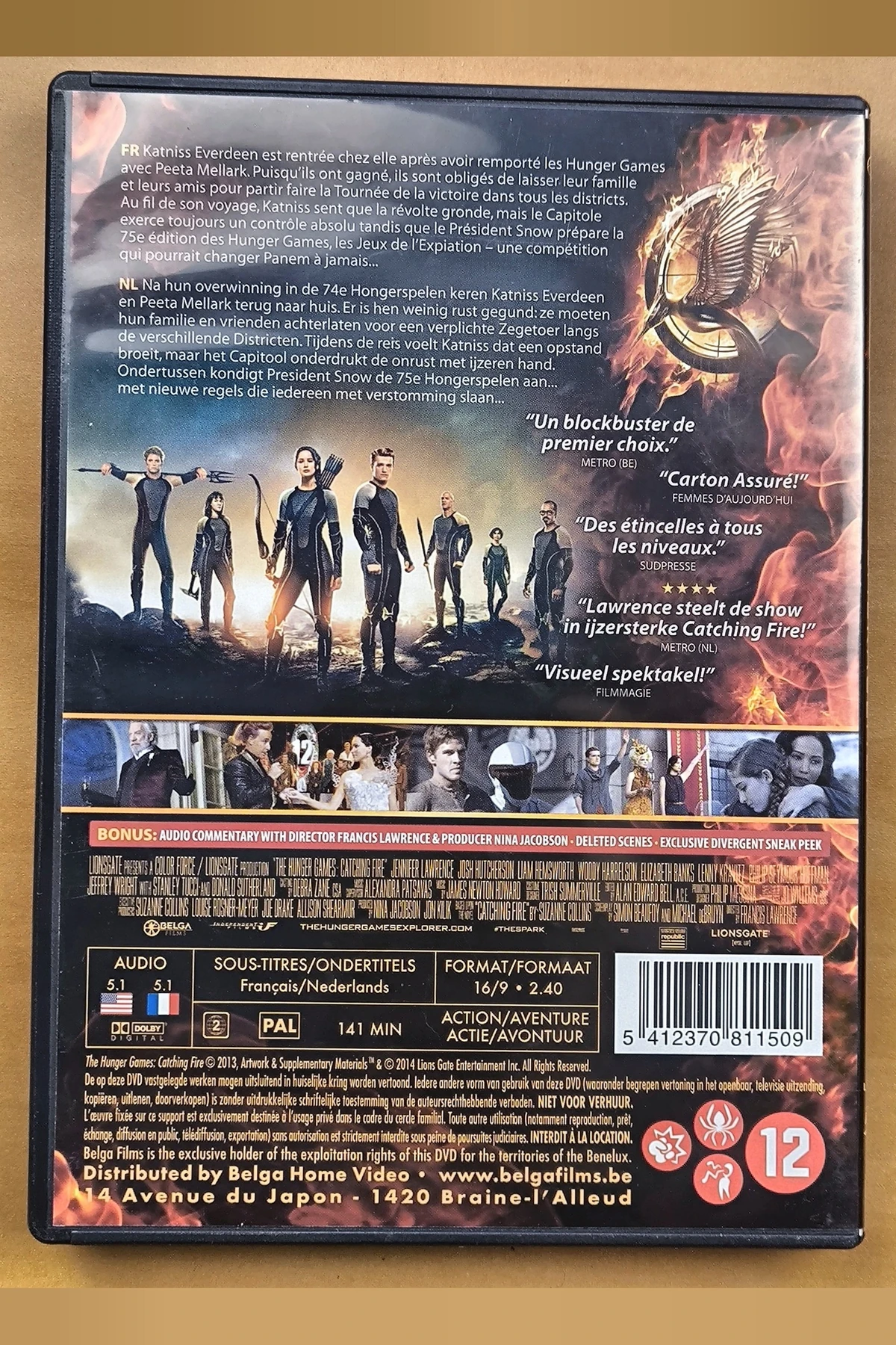The Hunger Games: Catching Fire - Achterkant