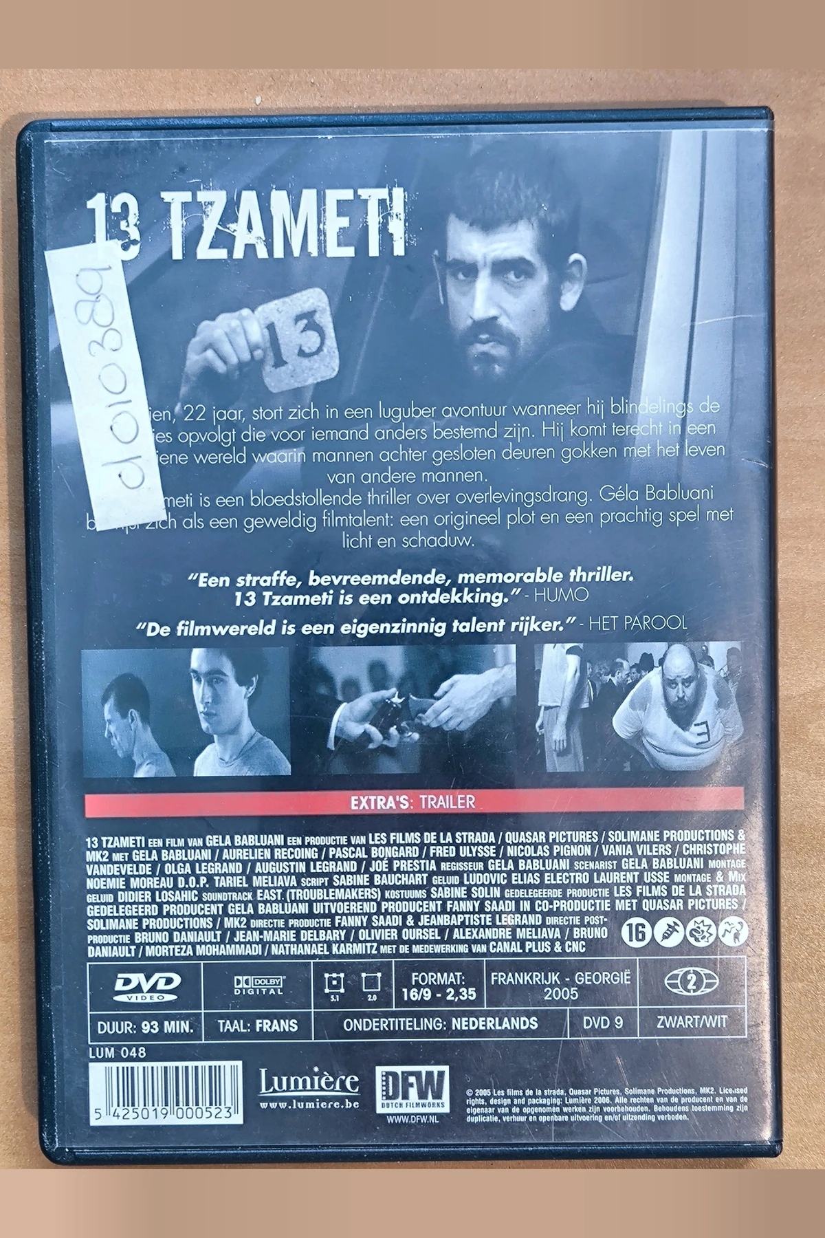 13 Tzameti - Achterkant