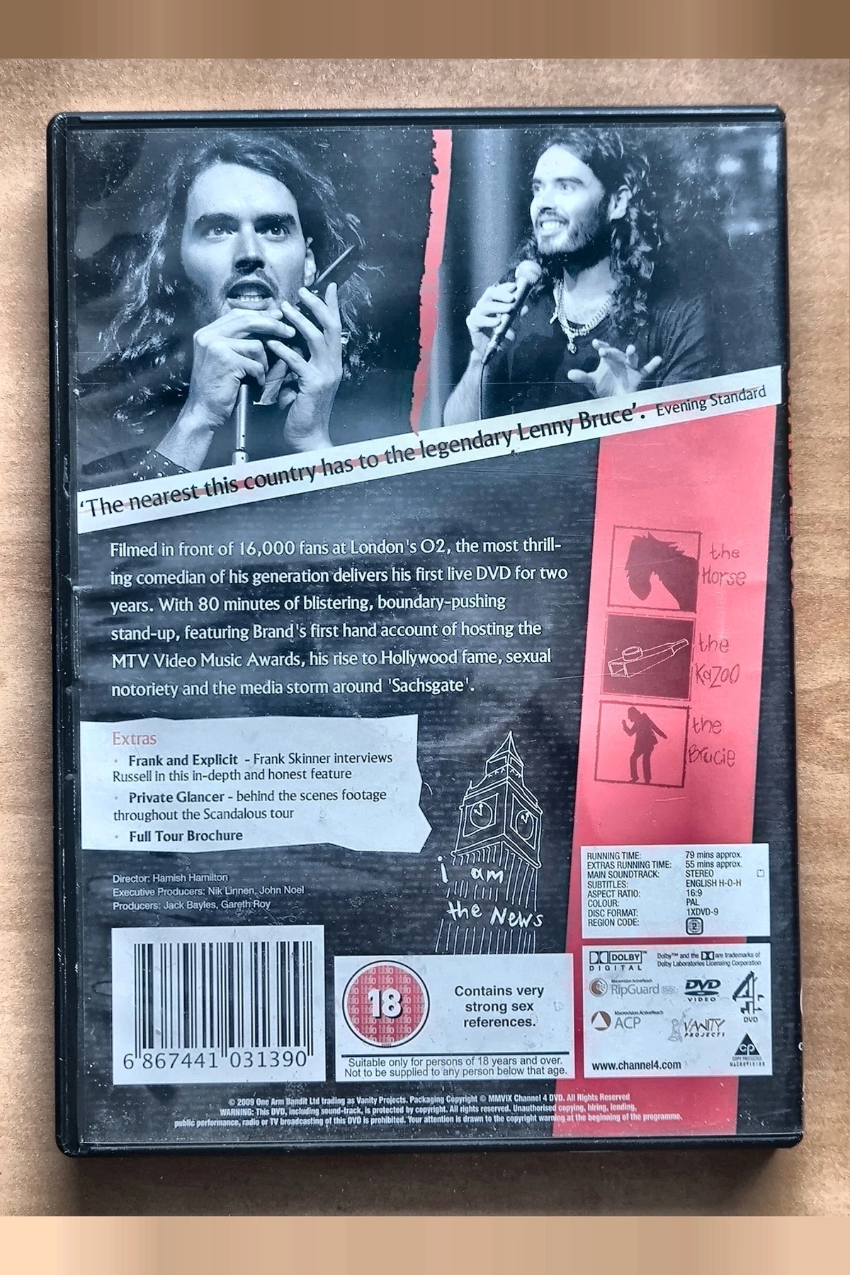 Russell Brand: Scandalous - Achterkant