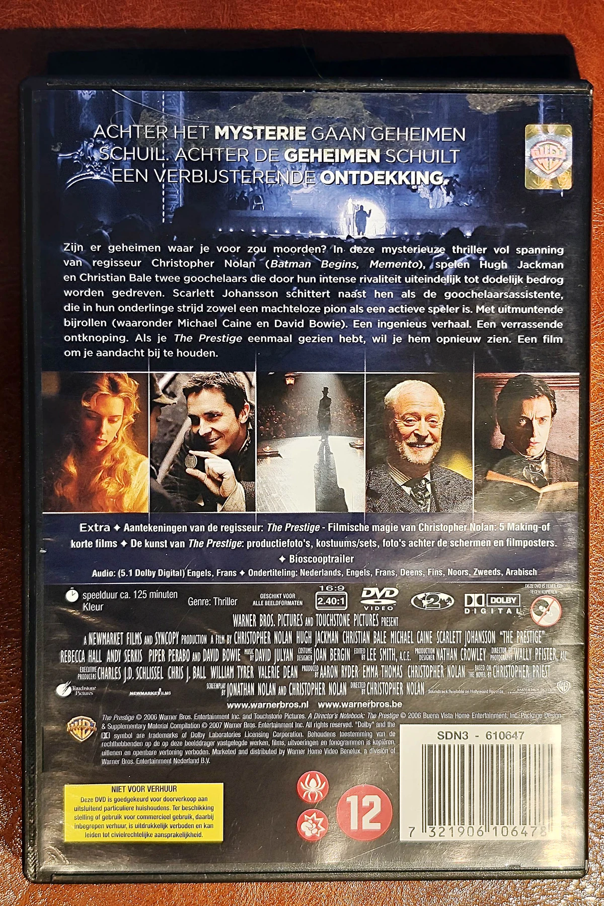 The Prestige - Achterkant