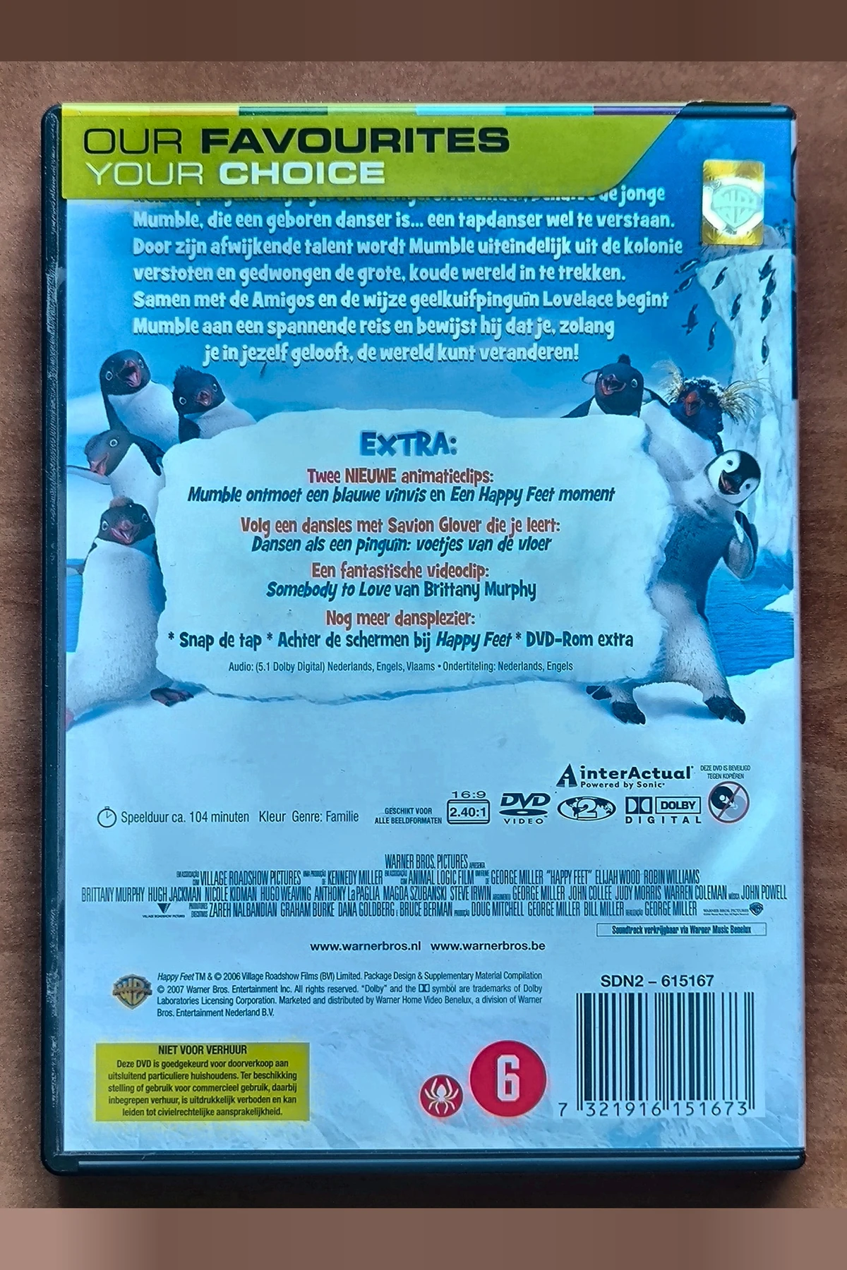 Happy Feet - Achterkant