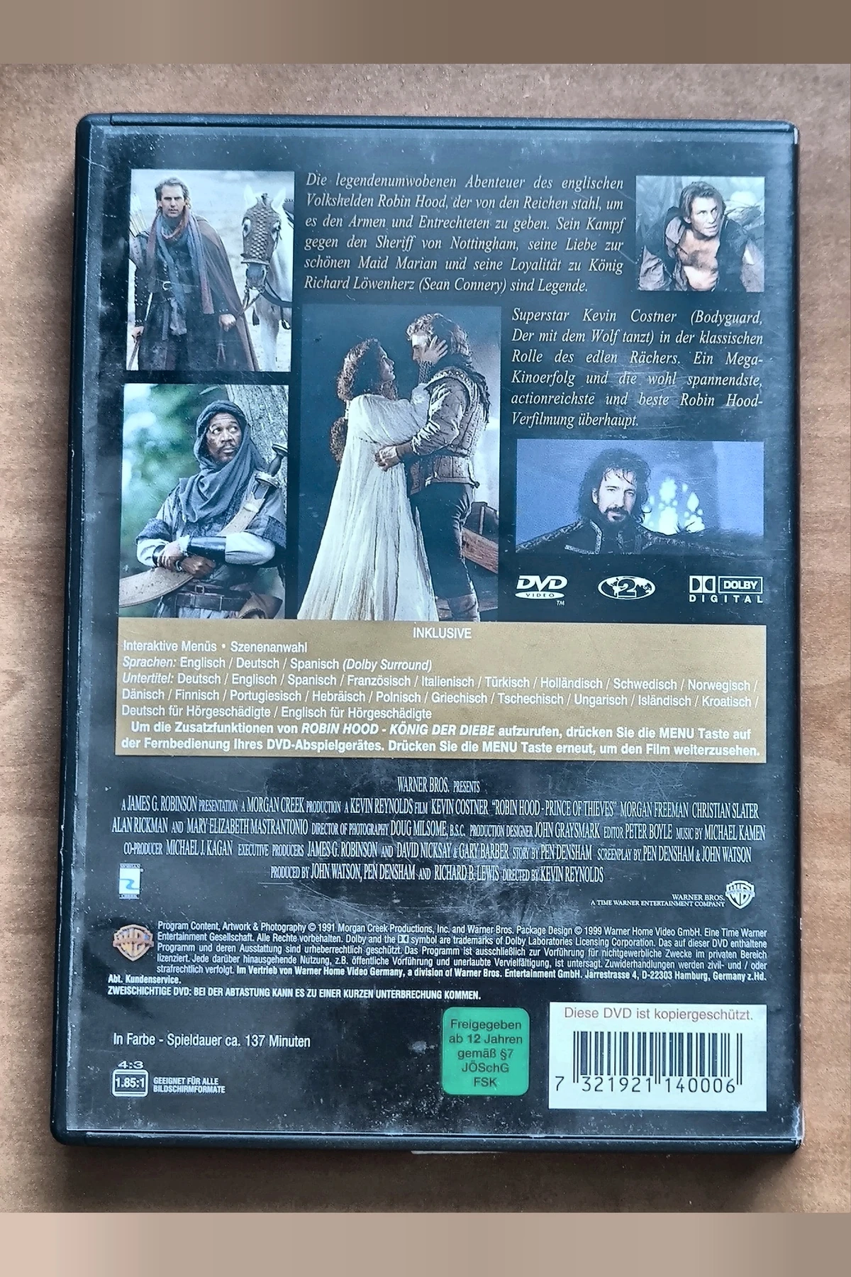 Robin Hood: Prince of Thieves - Achterkant