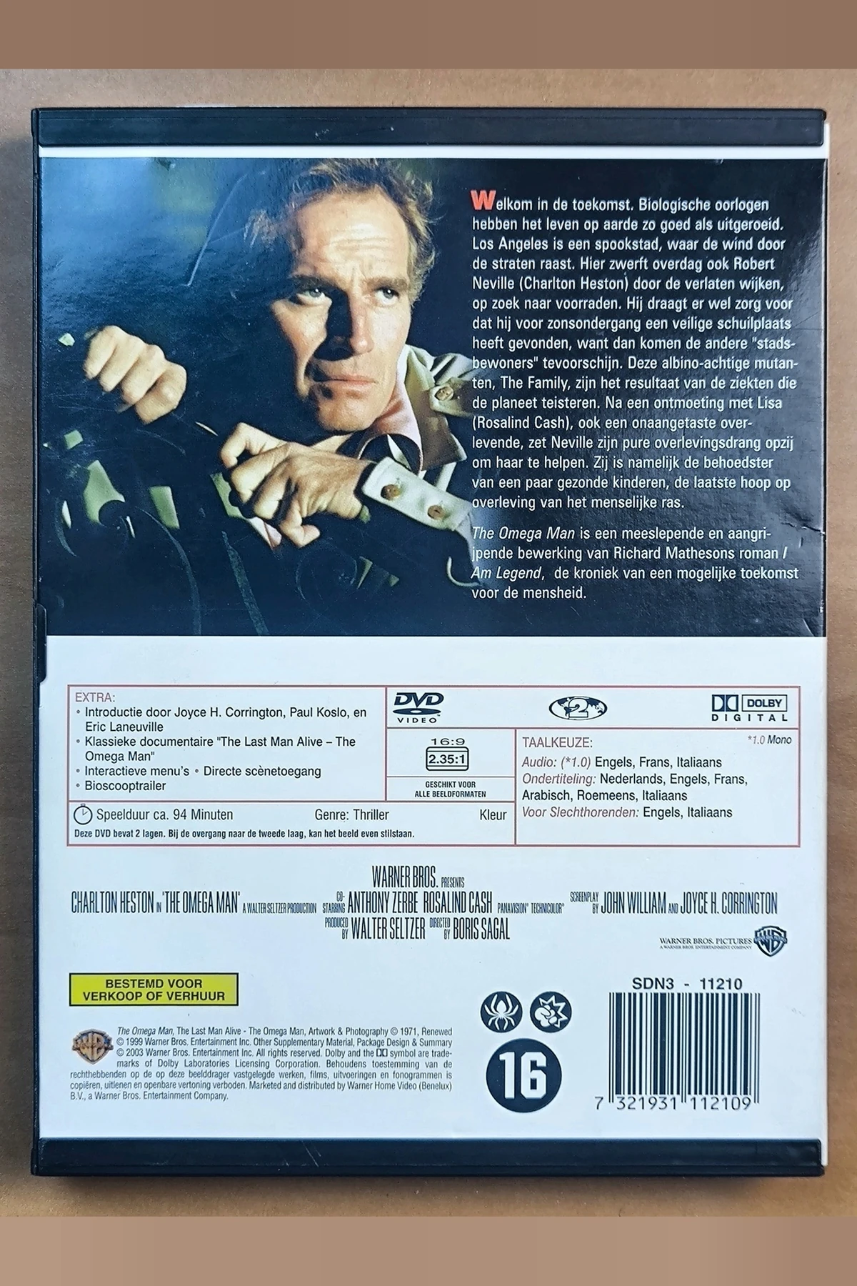 The Omega Man - Achterkant