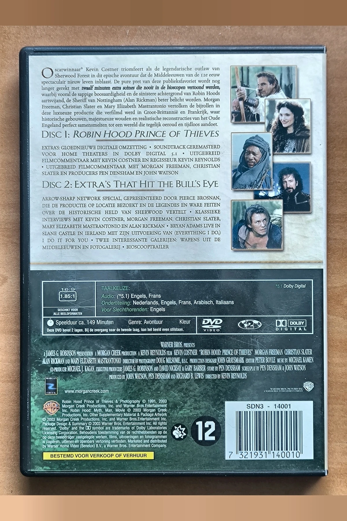 Robin Hood: Prince of Thieves - Achterkant