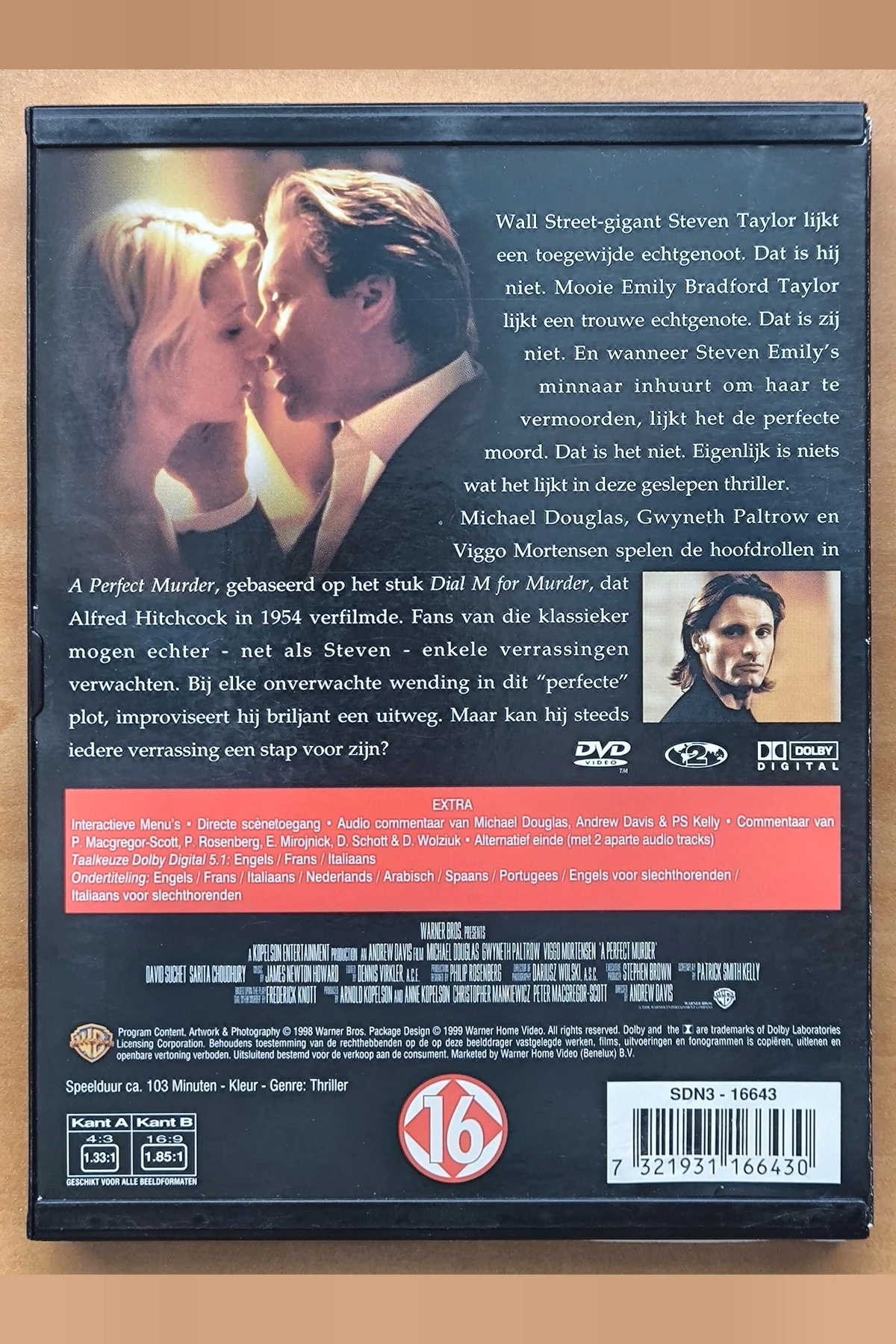 A Perfect Murder - Achterkant