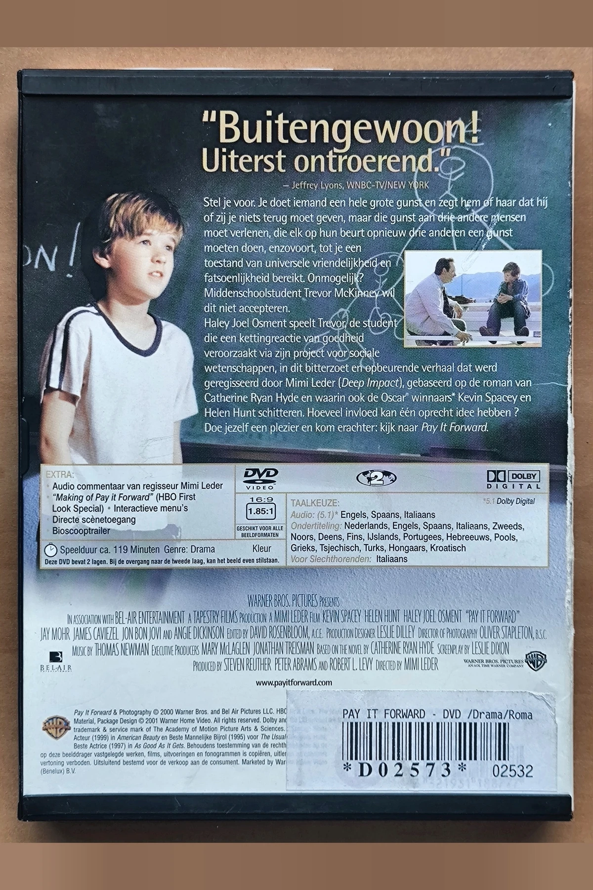 Pay It Forward - Achterkant