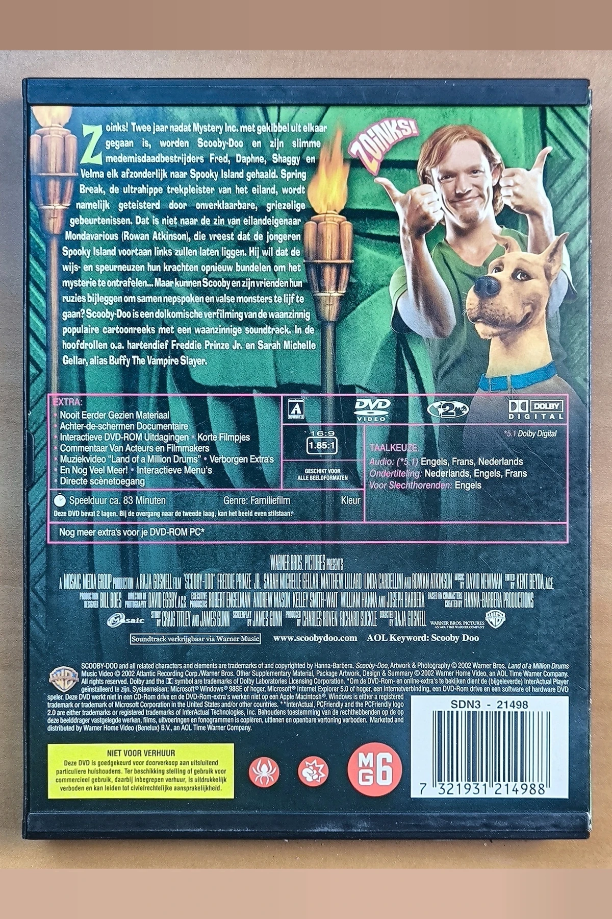 Scooby-Doo - Achterkant
