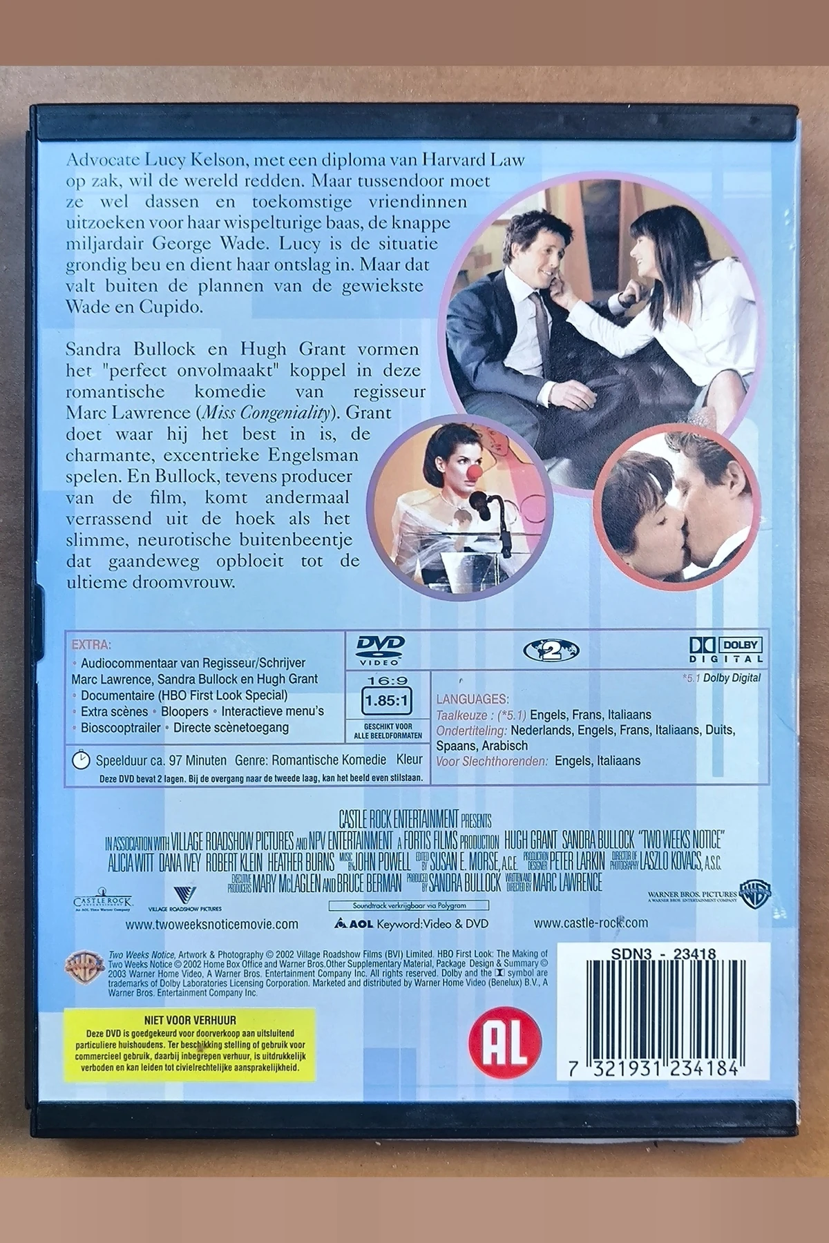 Two Weeks Notice - Achterkant