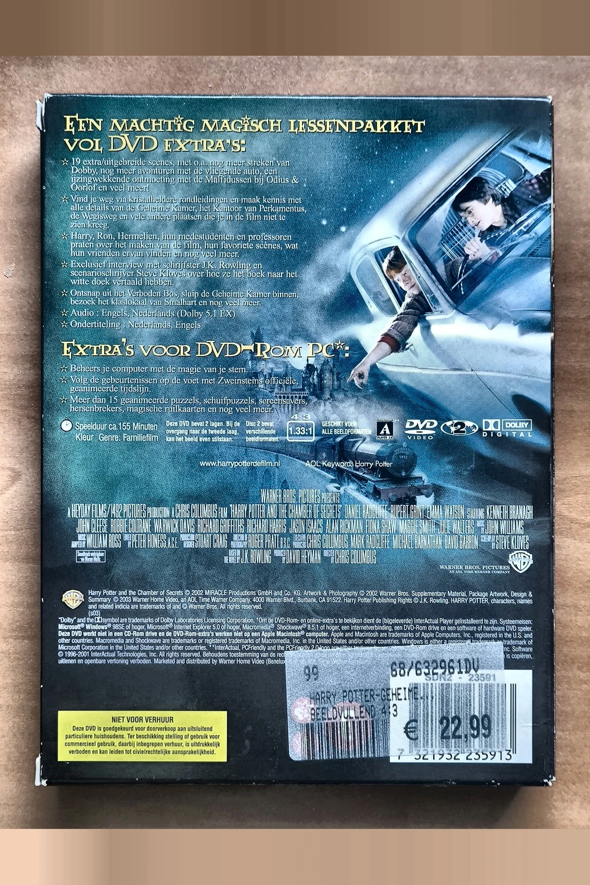 Harry Potter and the Chamber of Secrets - Achterkant