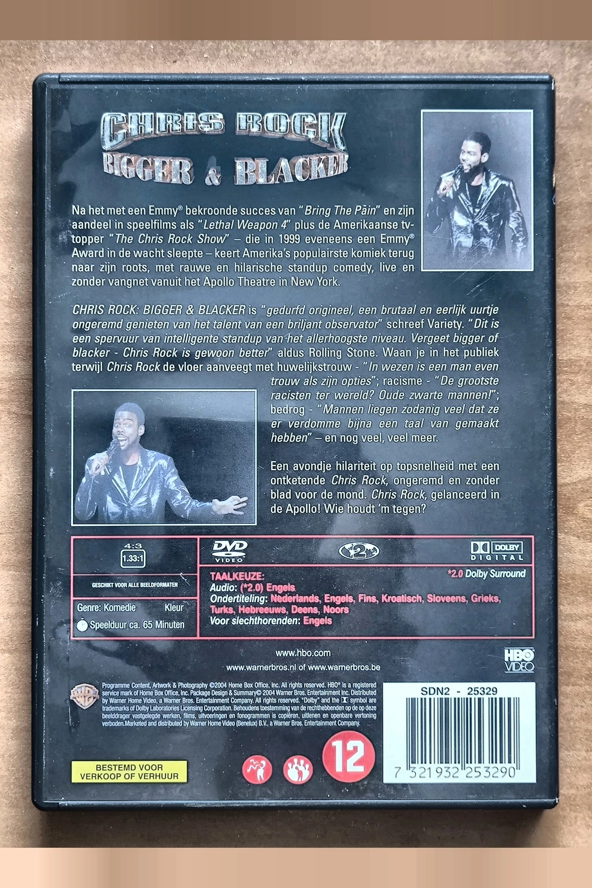 Chris Rock: Bigger & Blacker - Achterkant
