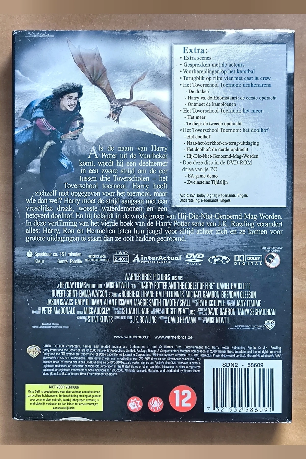 Harry Potter and the Goblet of Fire - Achterkant