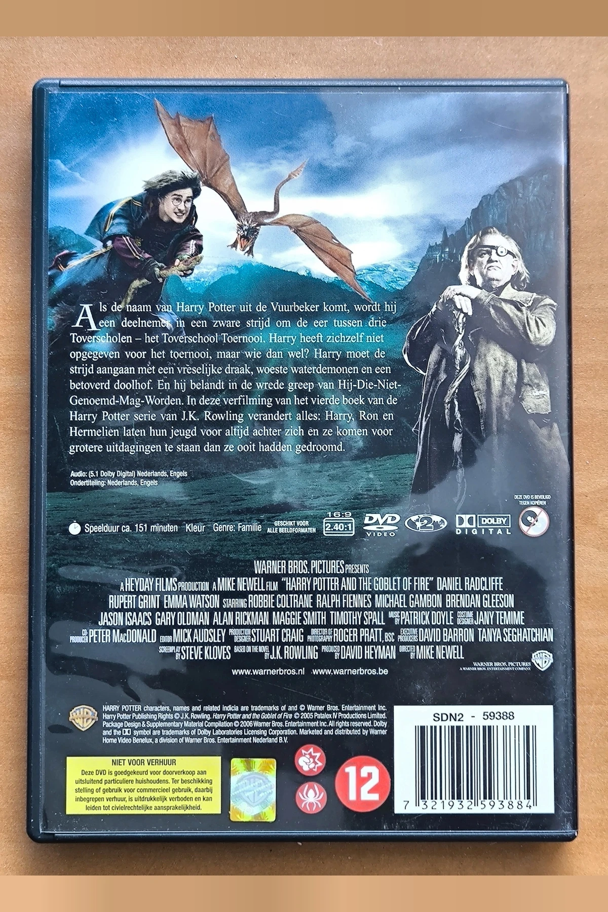 Harry Potter and the Goblet of Fire - Achterkant