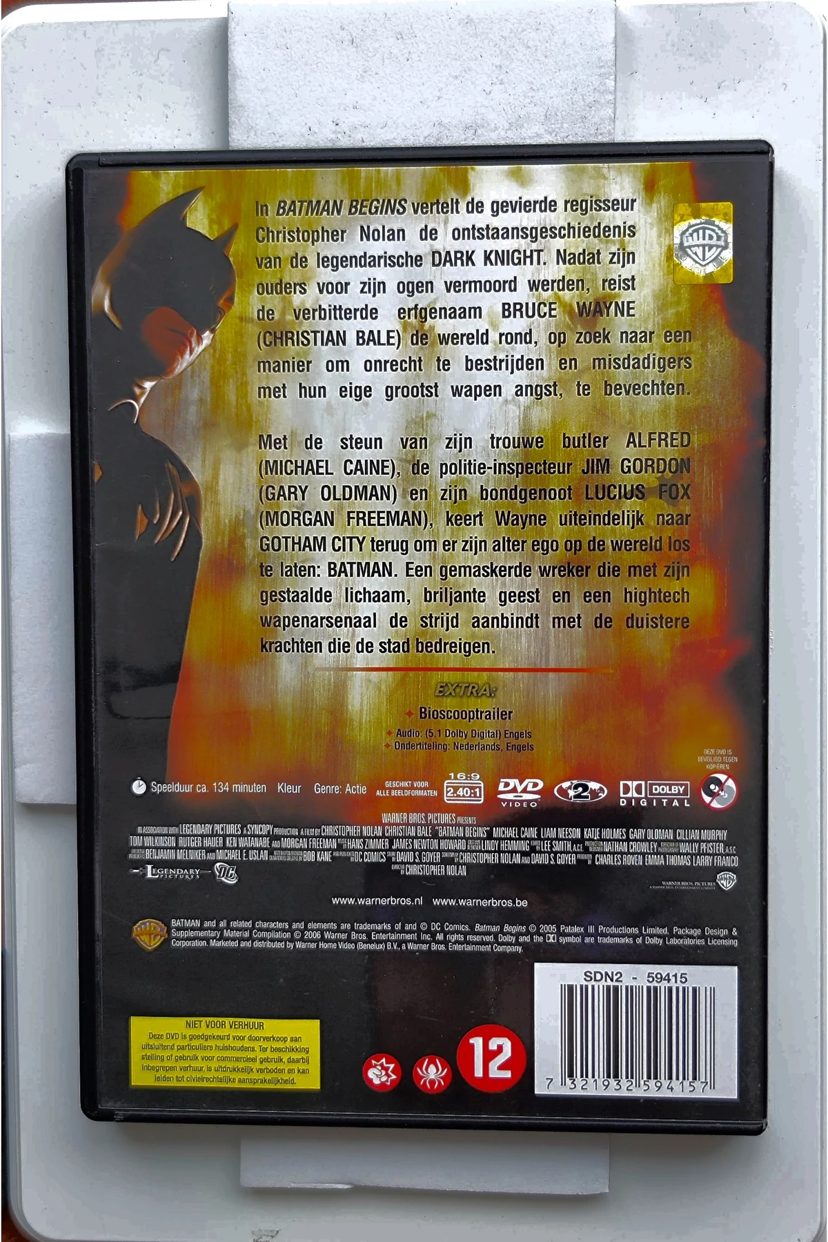 Batman Begins - Achterkant