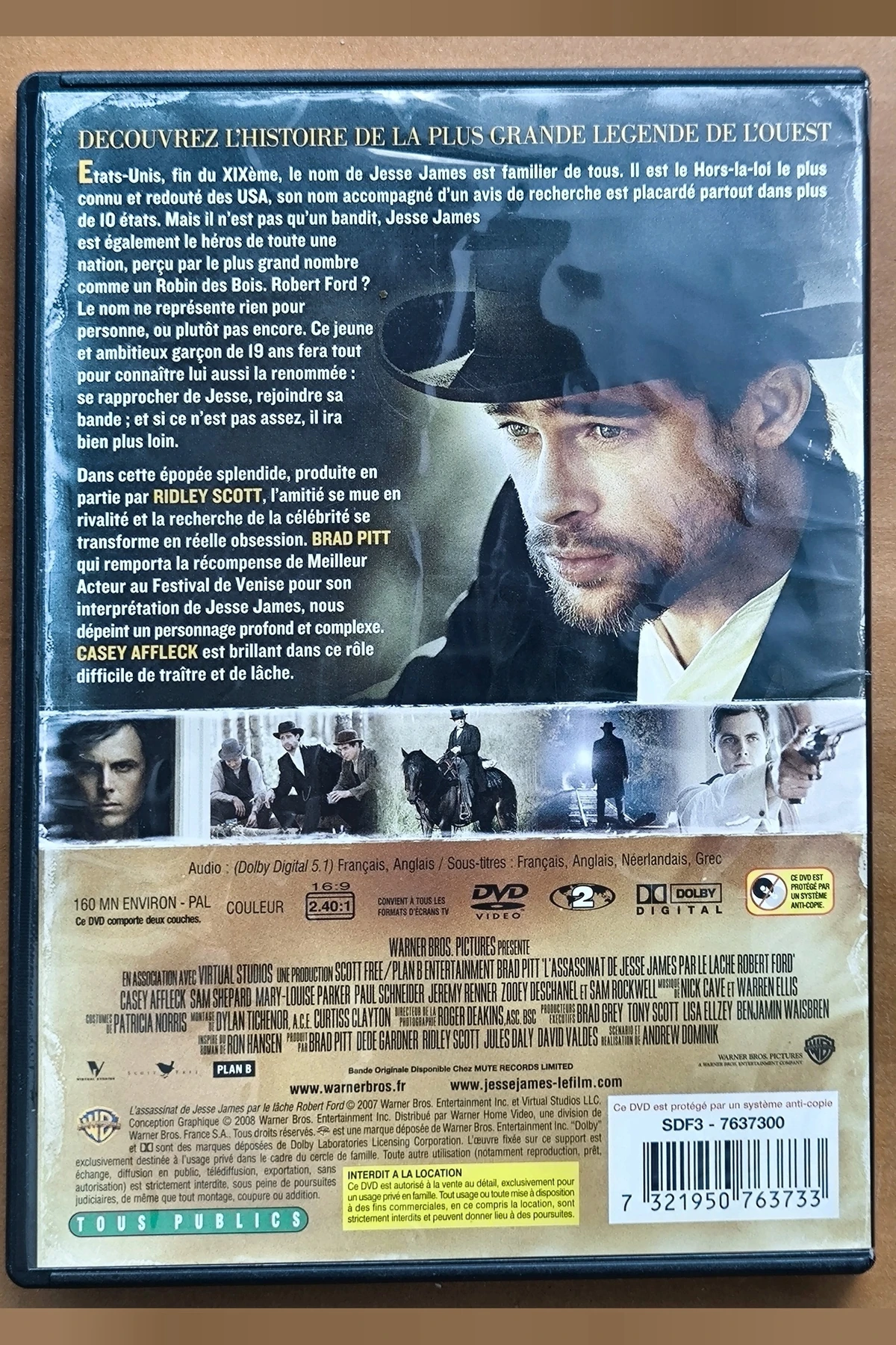 The Assassination of Jesse James by the Coward Robert Ford - Achterkant