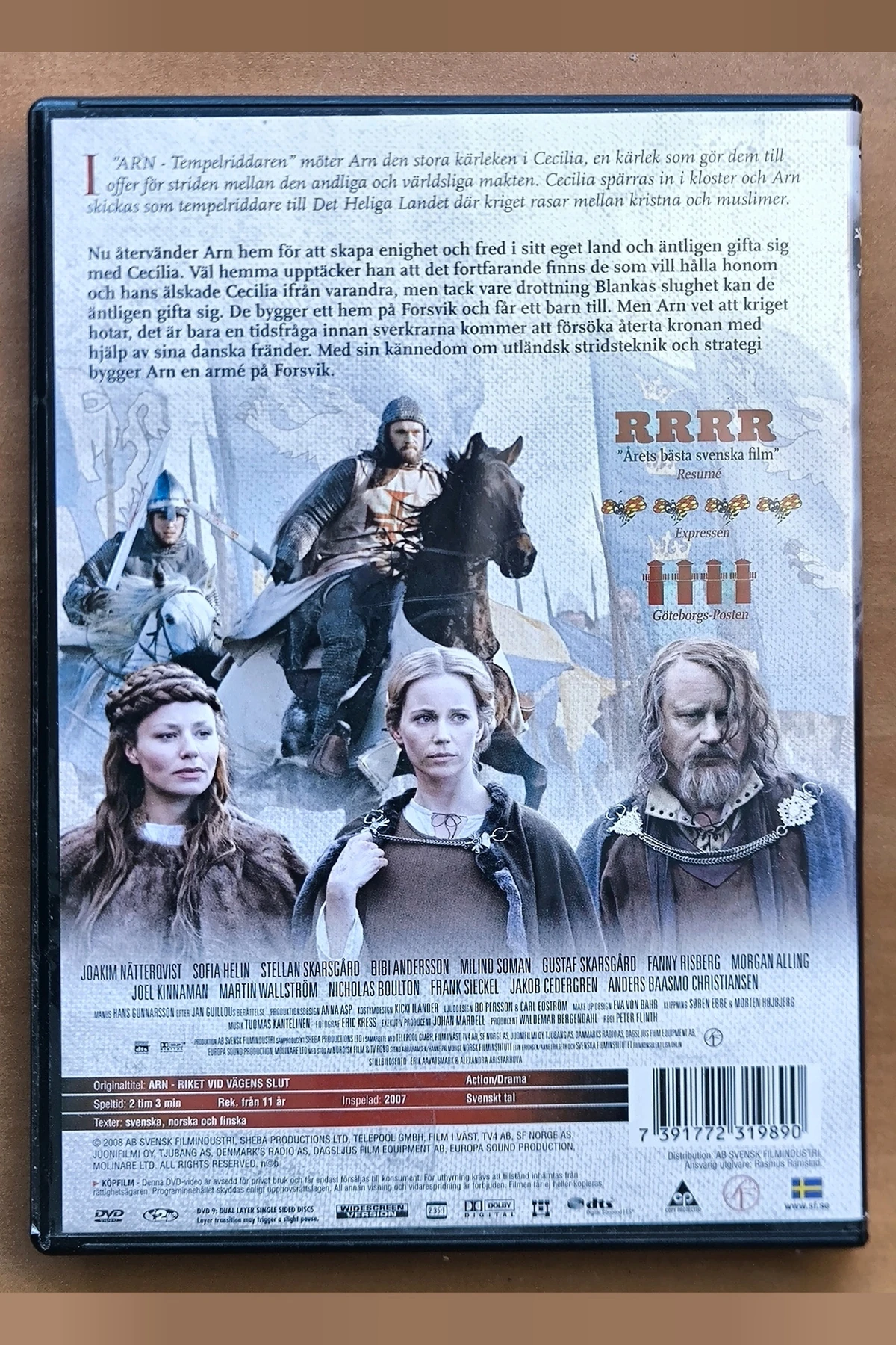 Arn: The Kingdom at the End of the Road - Achterkant