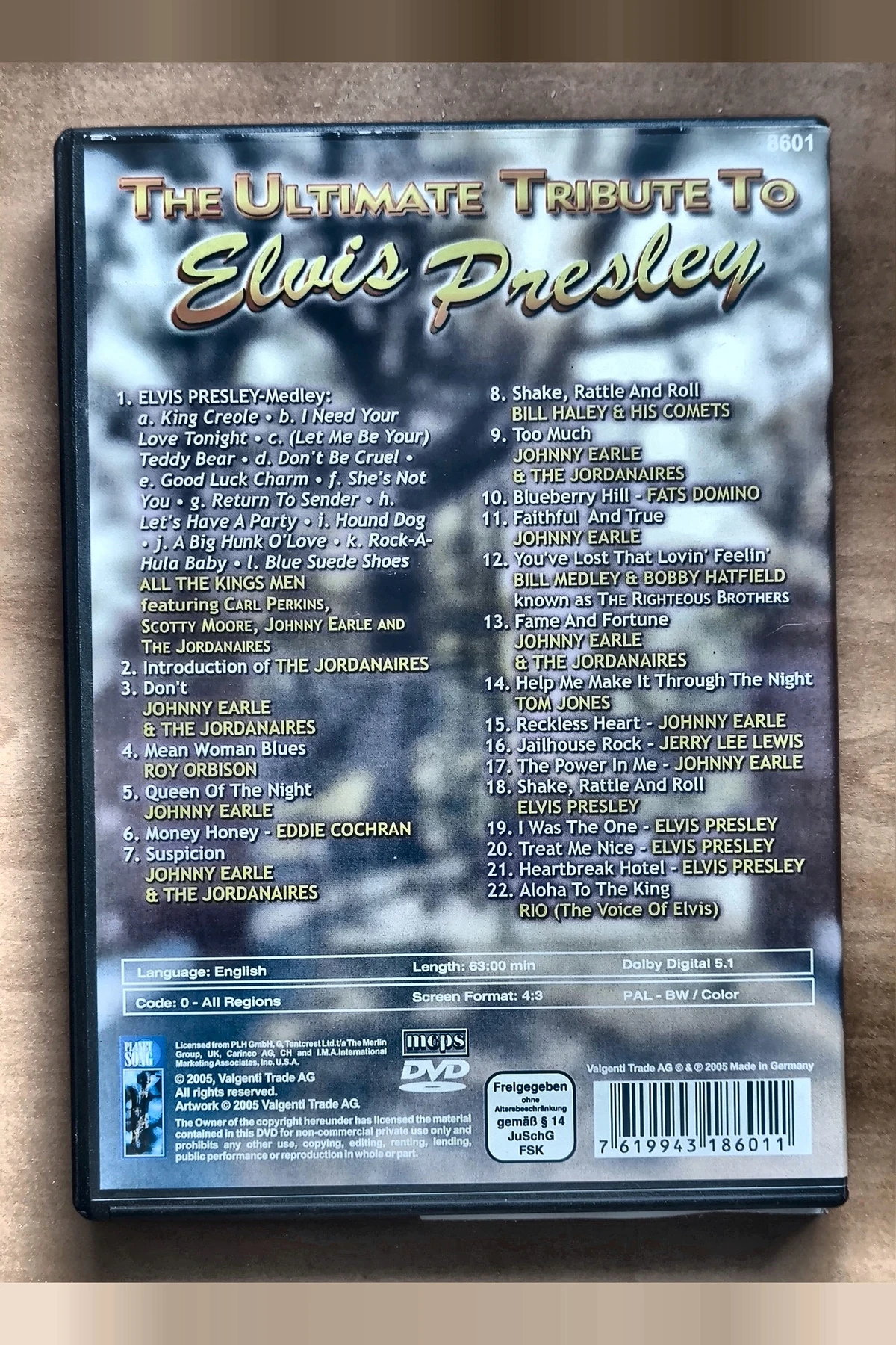 The Ultimate Tribute to Elvis Presley - Achterkant