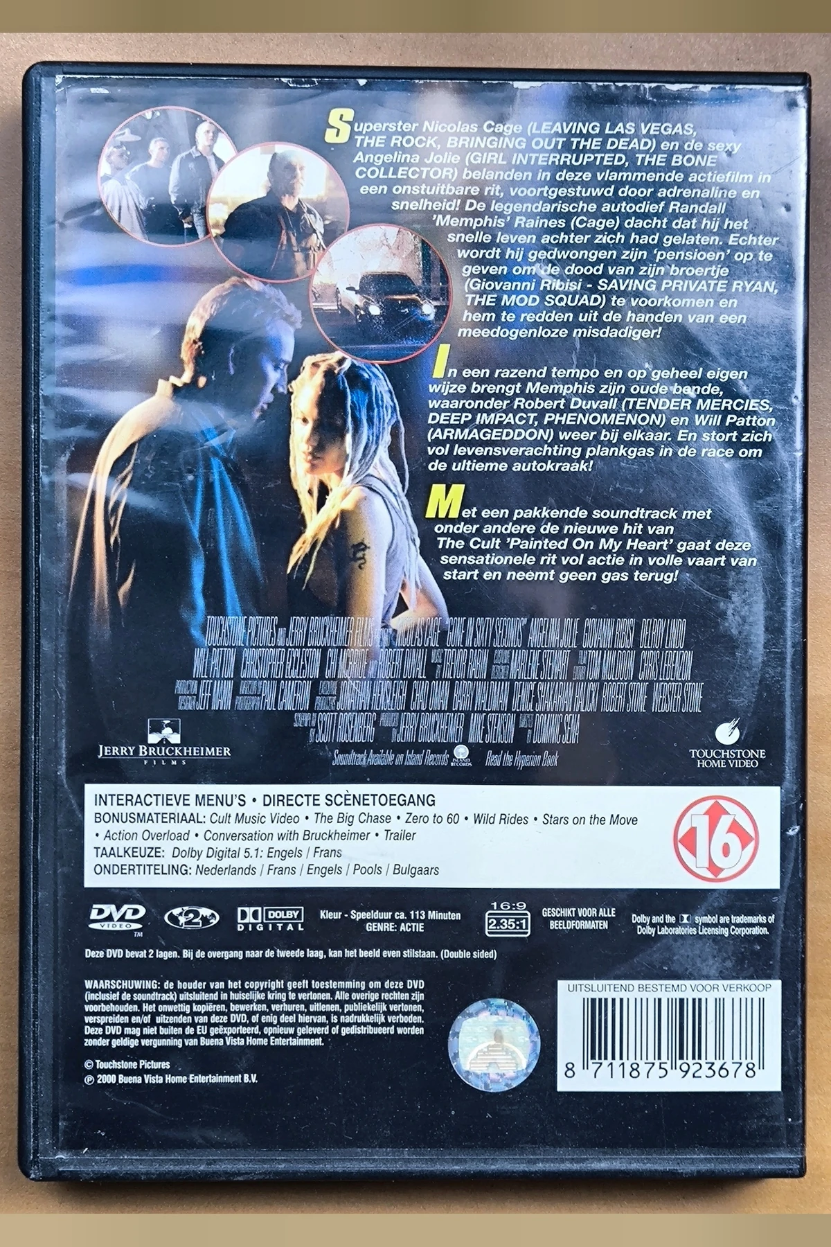 Gone in 60 Seconds - Achterkant